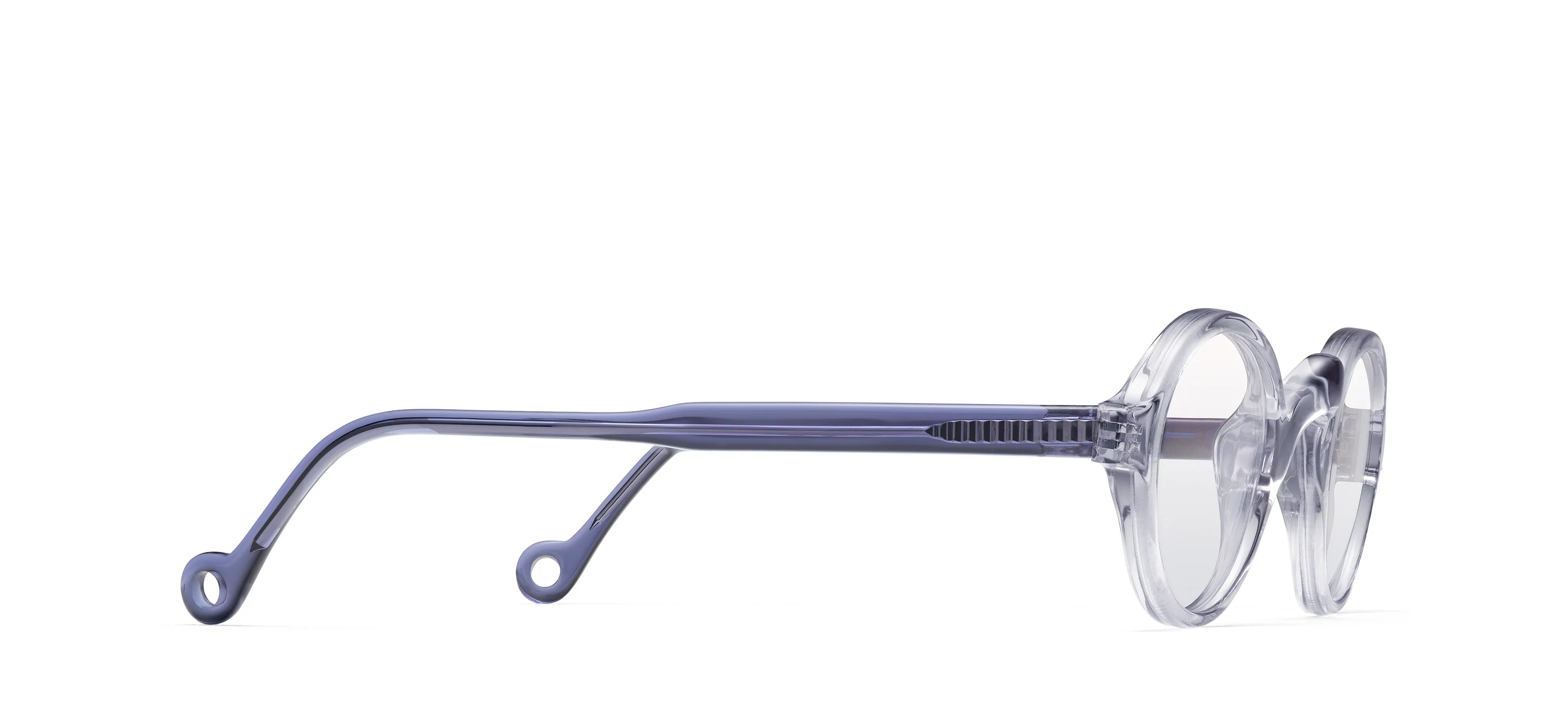 Unisex | Lifesaver Panto Optical Glasses | Crystal/Sapphire - Image 2