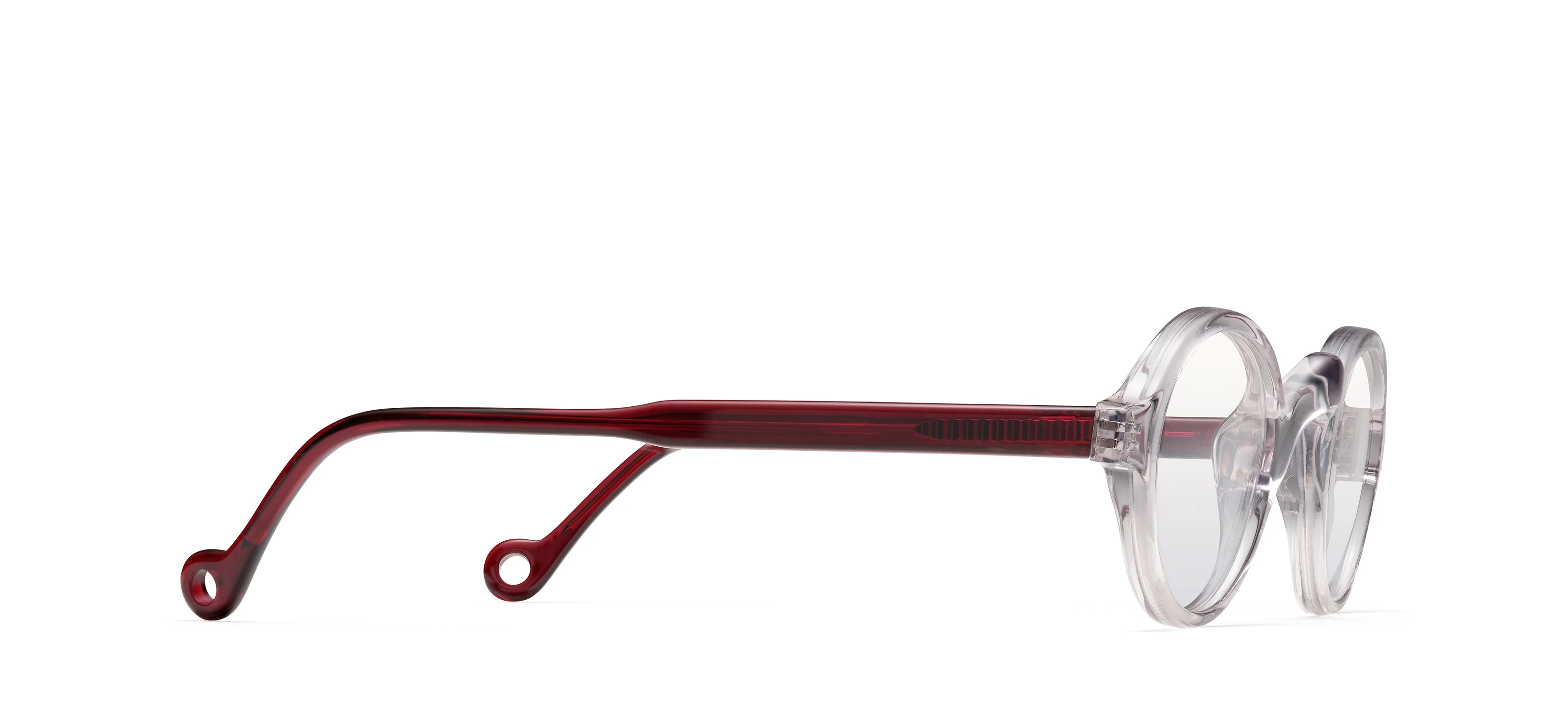 Unisex | Lifesaver Panto Optical Glasses | Smoke/Ruby - Image 2