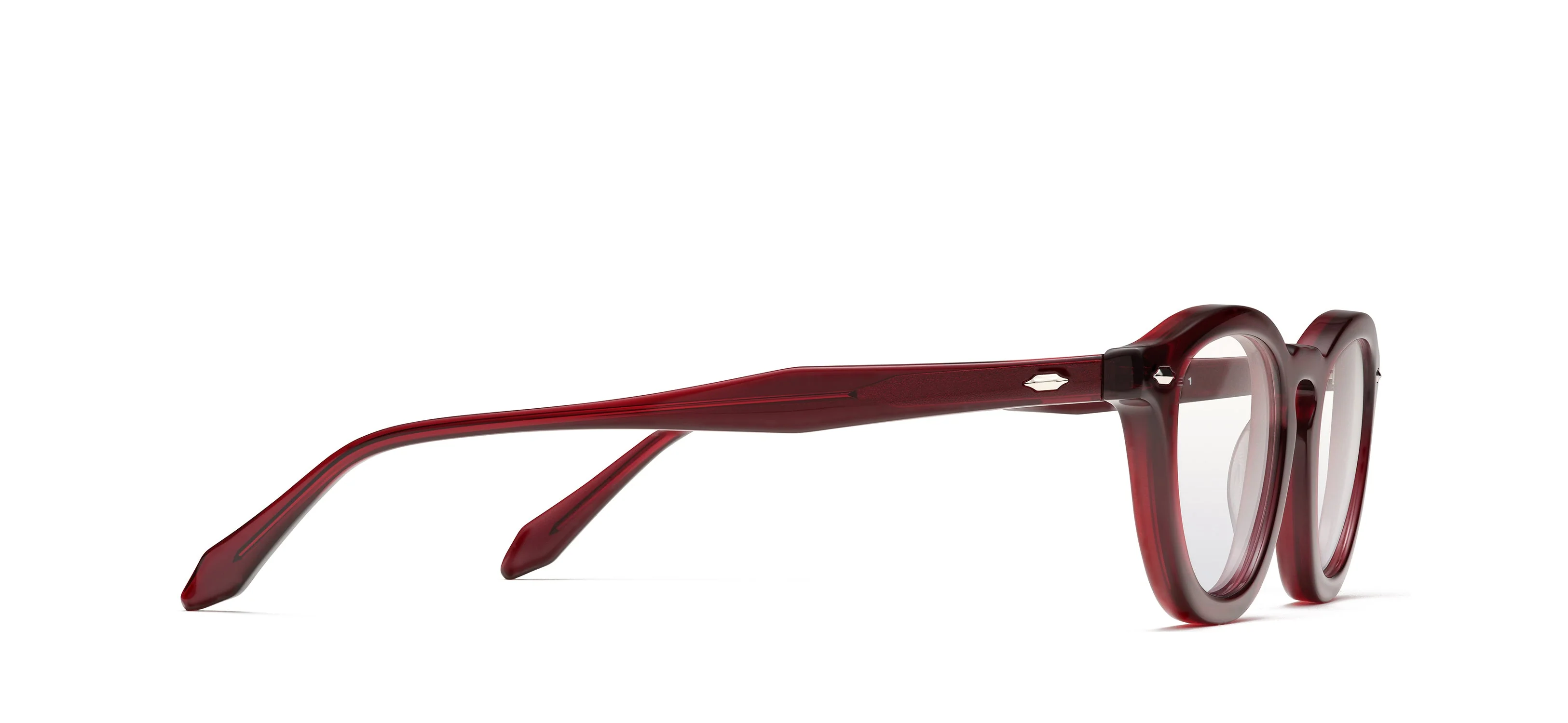 Unisex | MA Piece Optical Glasses 1 | Burgundy - Image 2