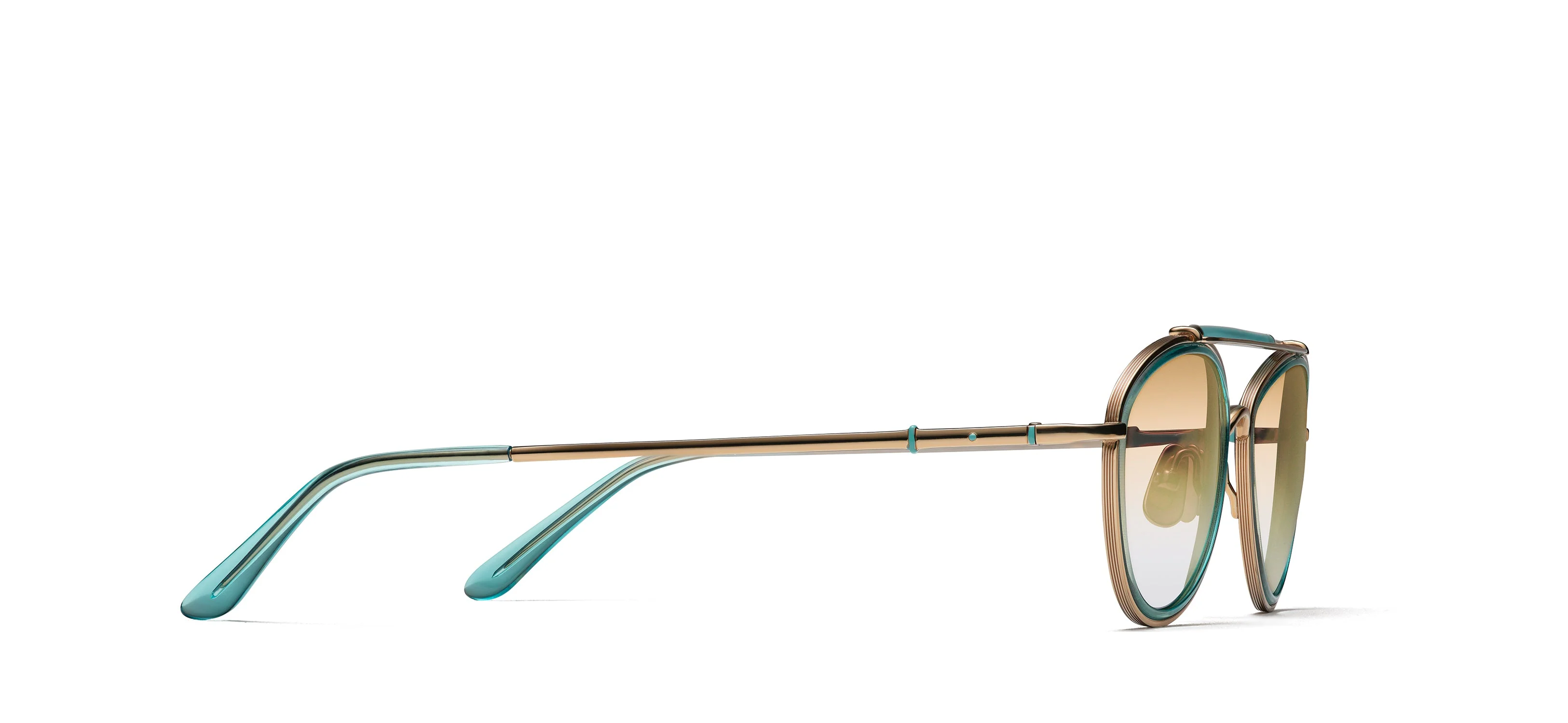 Unisex | RMNYC Sunglasses 7000 | Gold/Turquoise - Image 2