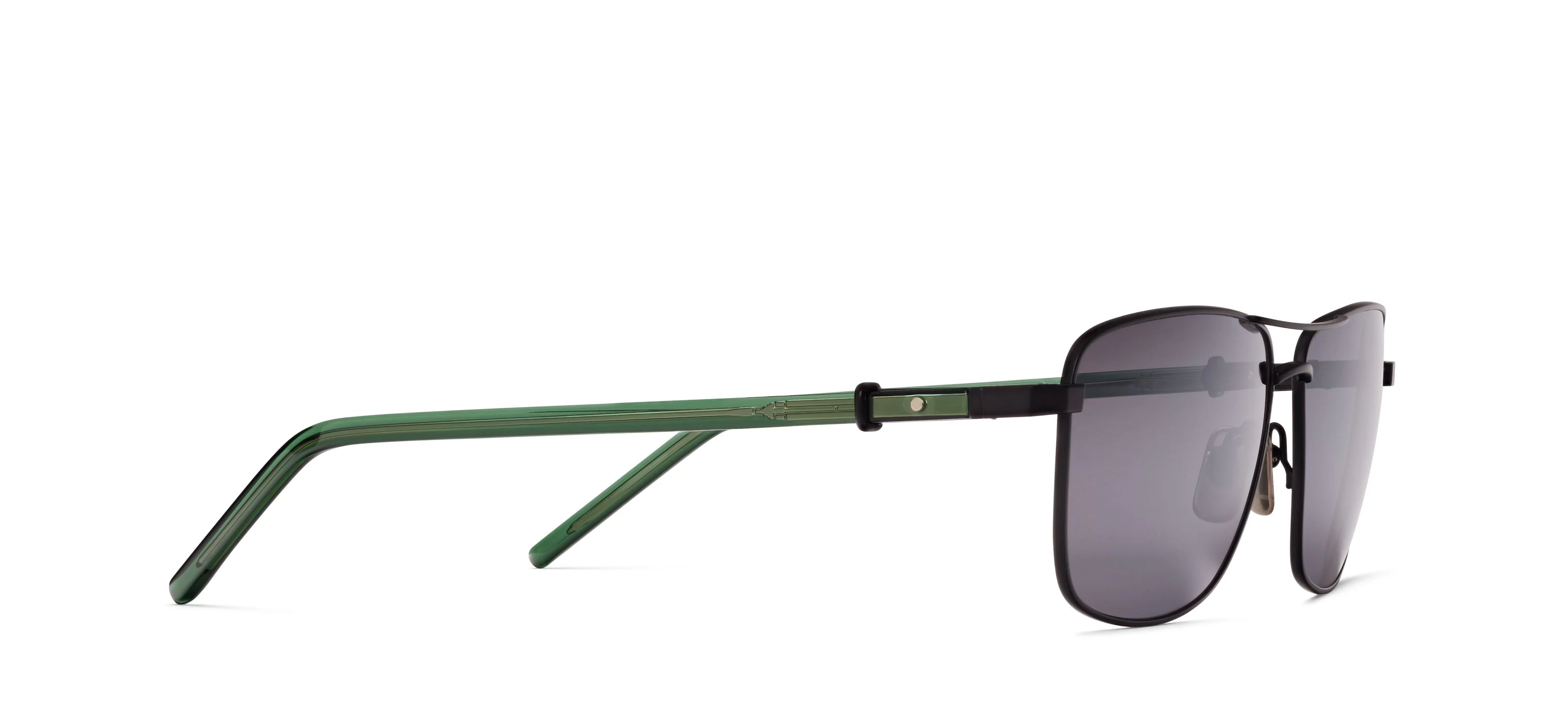 Unisex | RMNYC Sunglasses 7010 | Matte Black/Green - Image 2