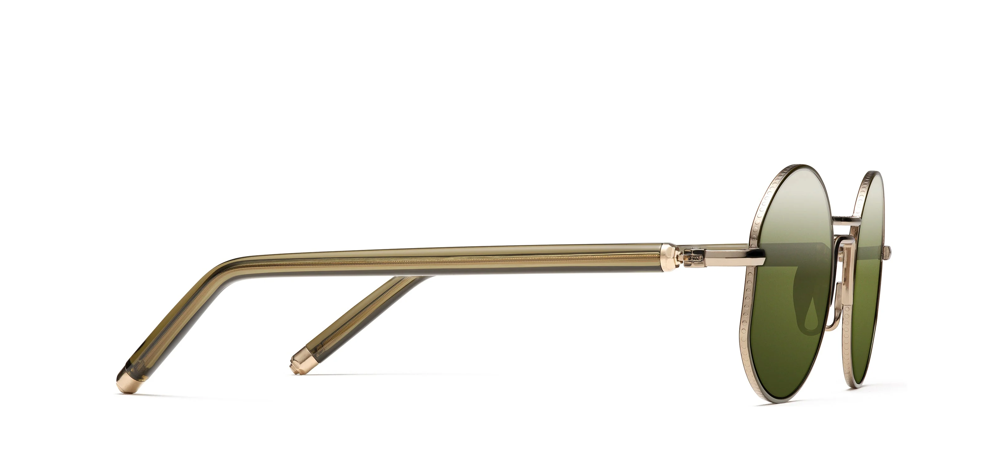 Unisex | The Ninety-Four Sunglasses | Rose Gold/Green - Image 2