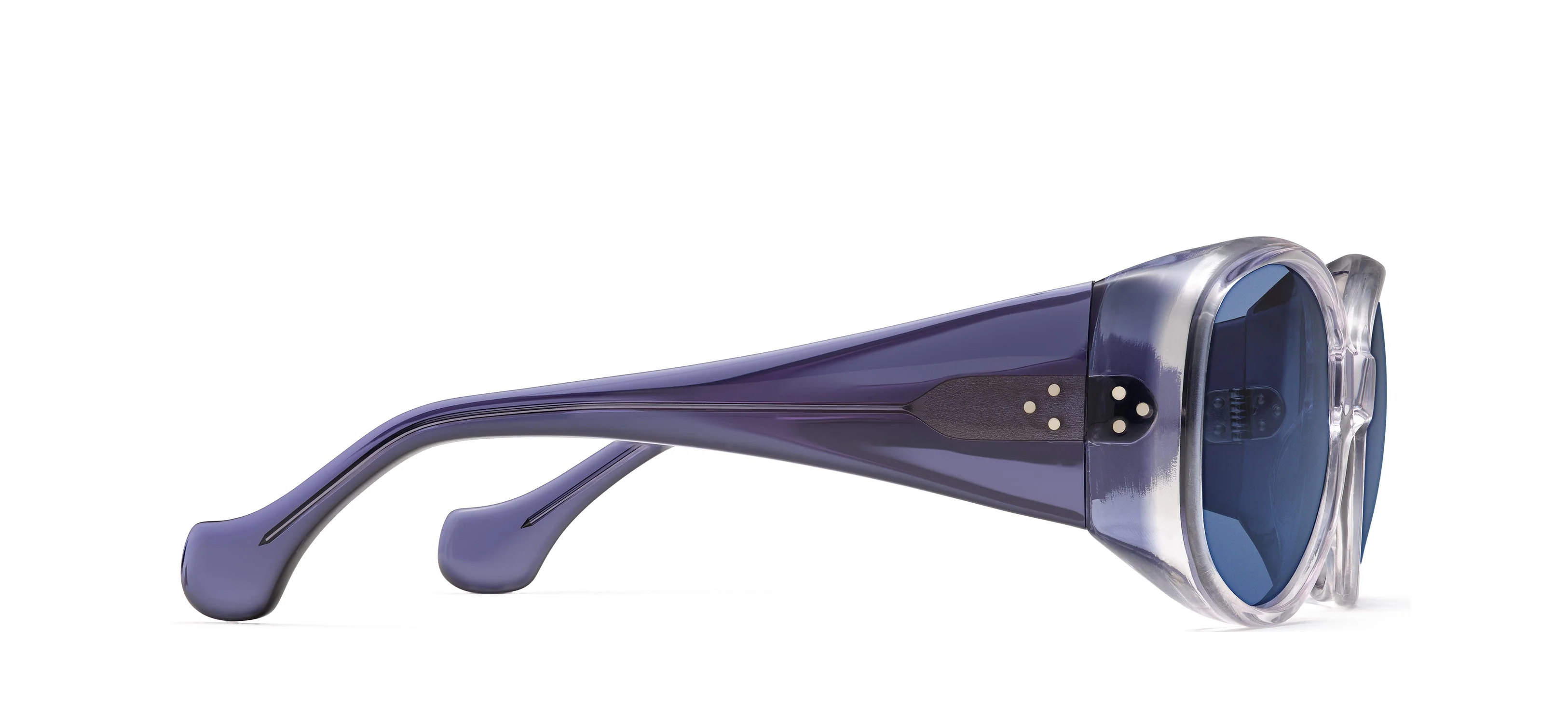 Womens | Arista XL Sunglasses | Crystal/Sapphire - Image 2