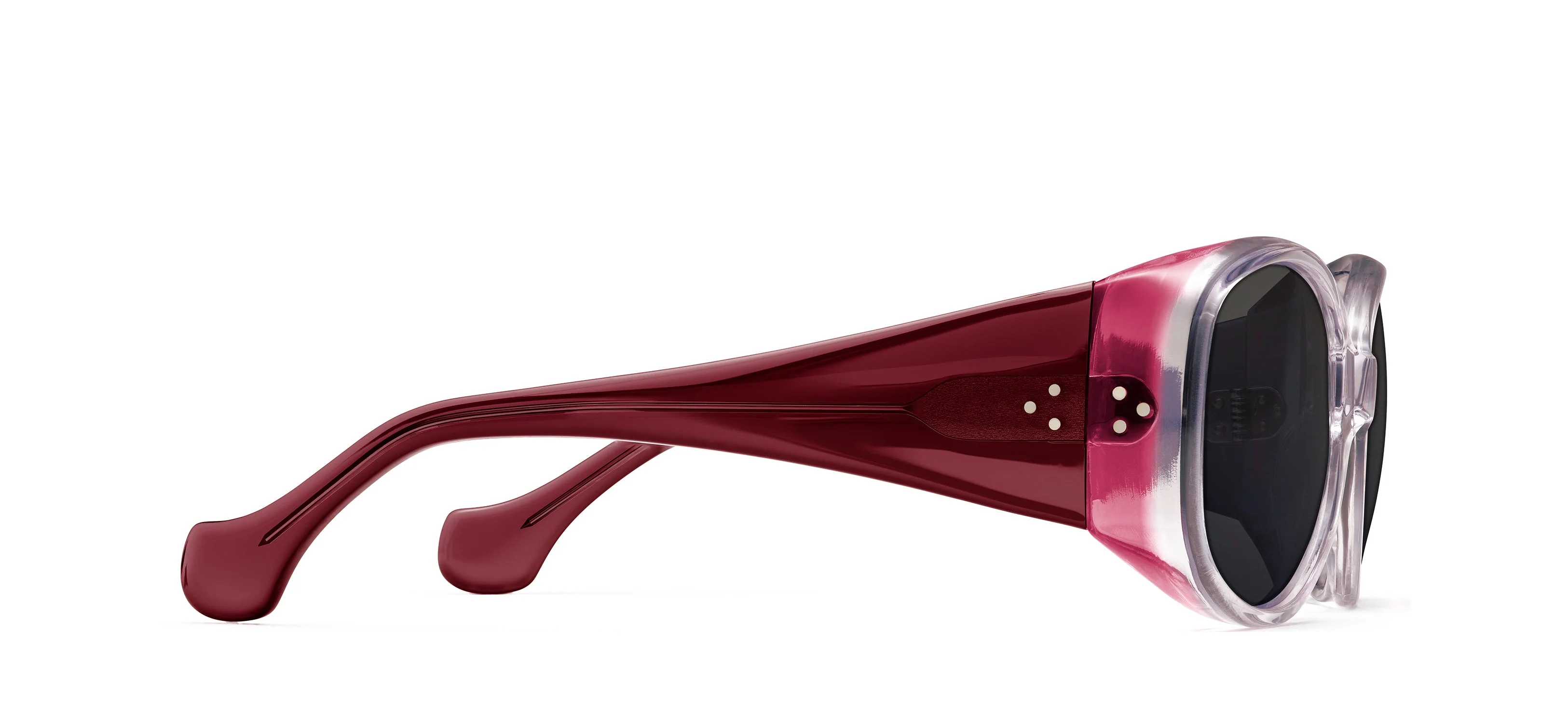 Womens | Arista XL Sunglasses | Smoke/Ruby - Image 2