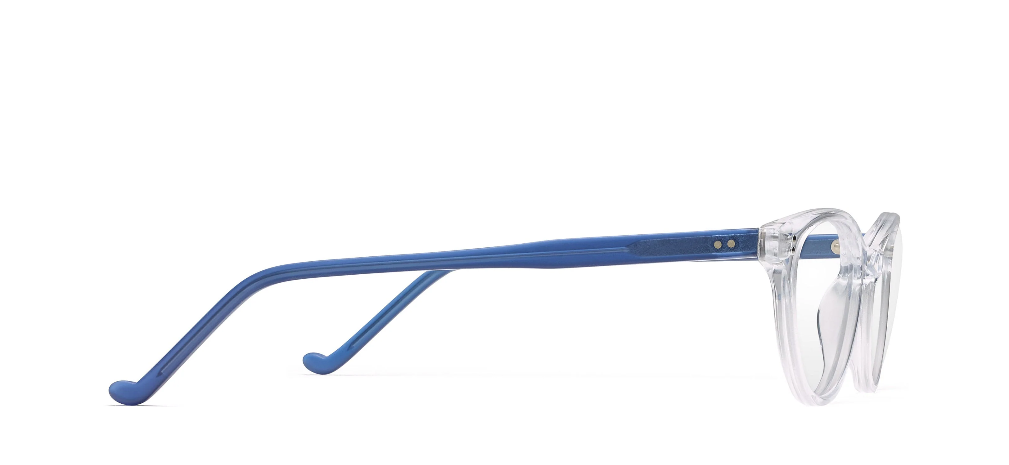 Womens | Charlize Optical Glasses | Crystal/Blue Matte - Image 2