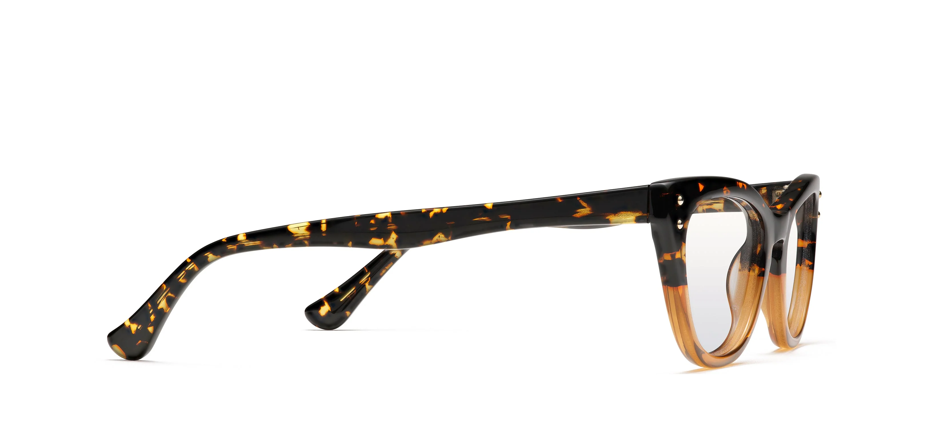 Womens | Music Optical Glasses | Tortoise/Cognac Fade - Image 2