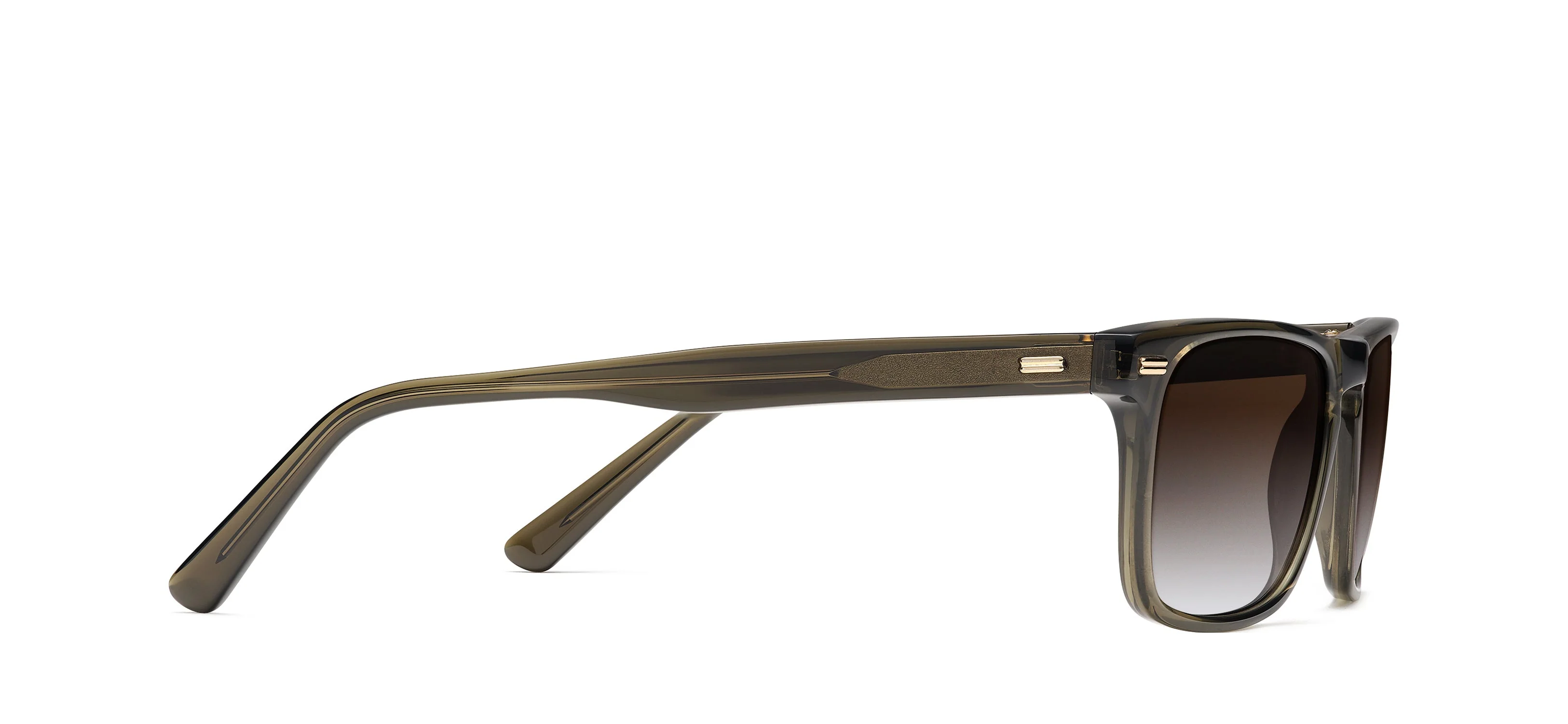 Womens | Newman Sunglasses | Olive Crystal - Image 2