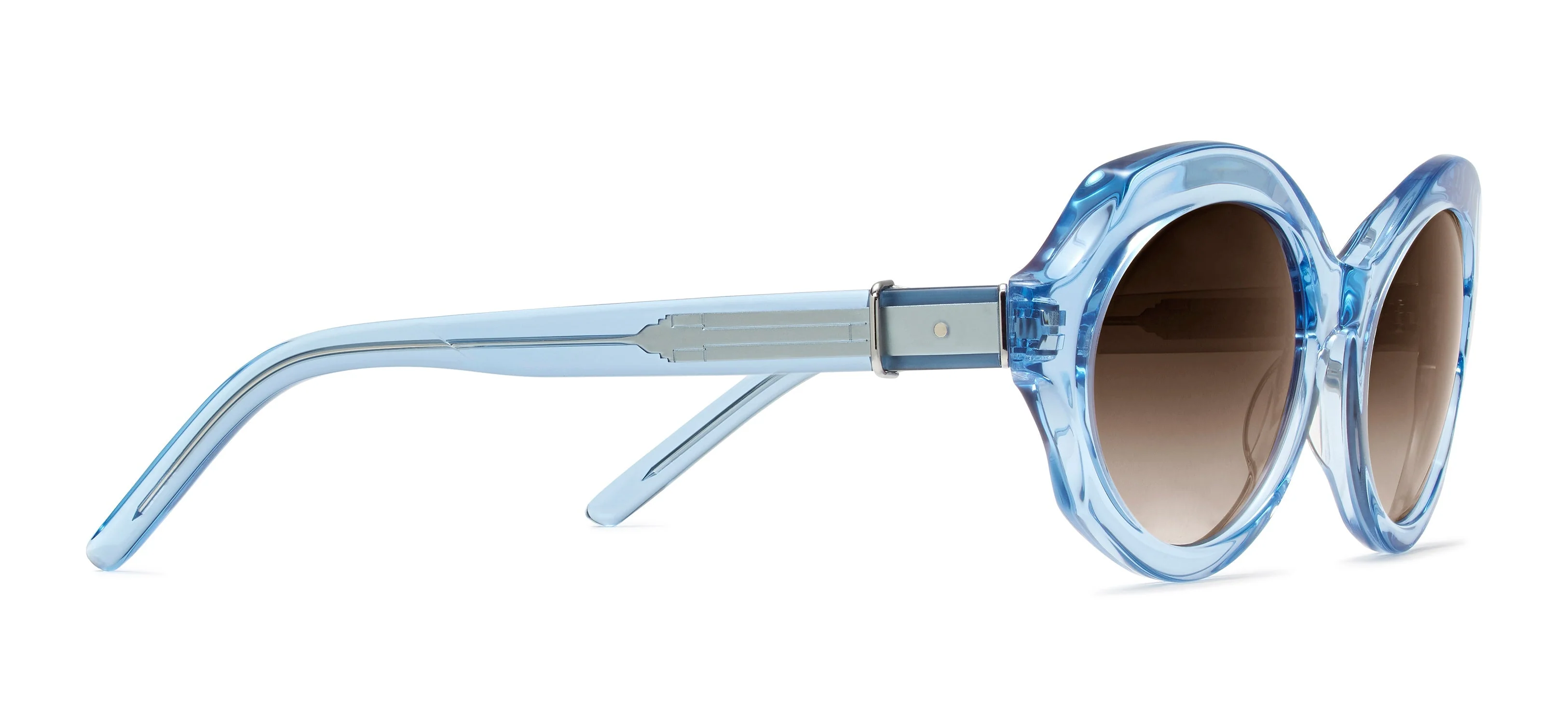 Womens | RMNYC Sunglasses 5038 | Light Blue Crystal - Image 2