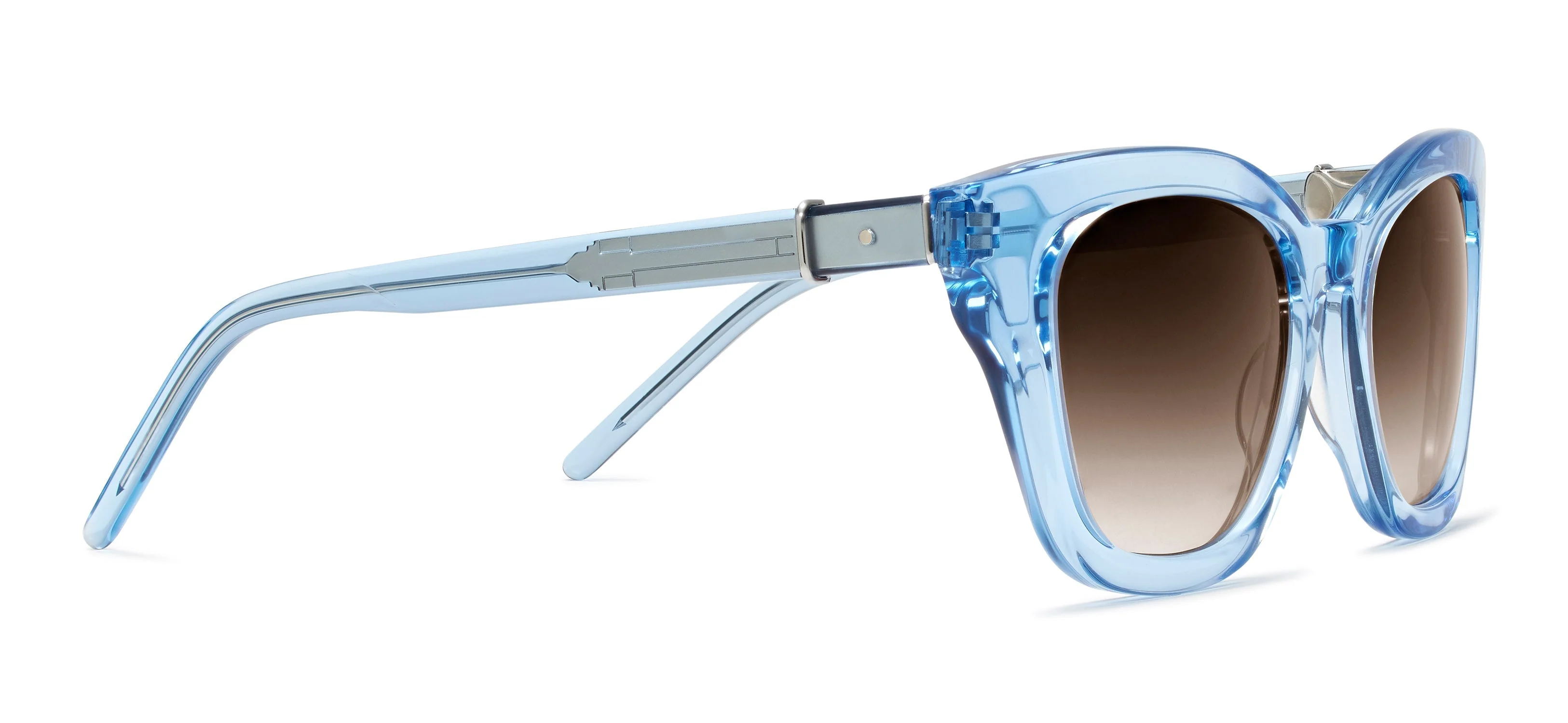 Womens | RMNYC Sunglasses 5039 | Light Blue Crystal - Image 2