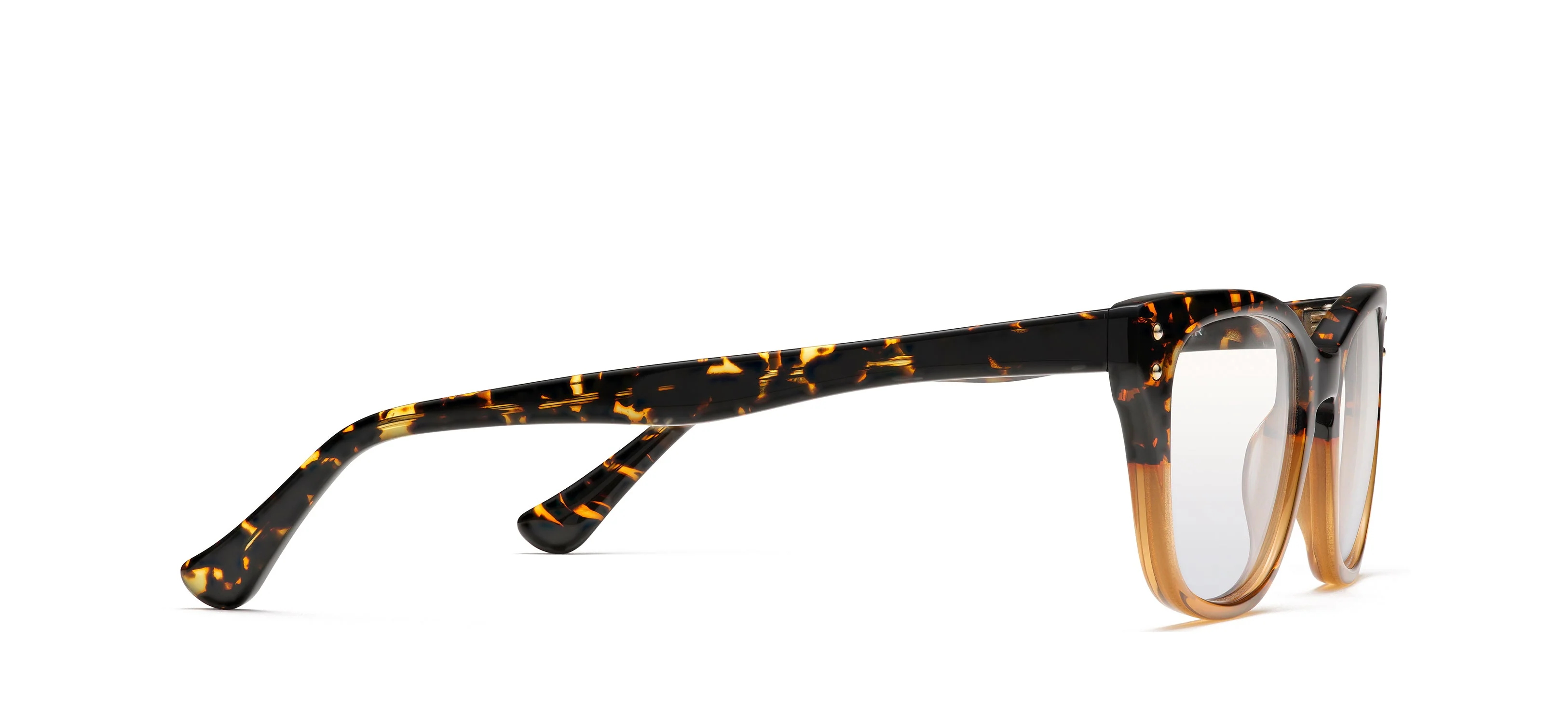 Womens | Writer Optical Glasses | Tortoise/Cognac Fade - Image 2