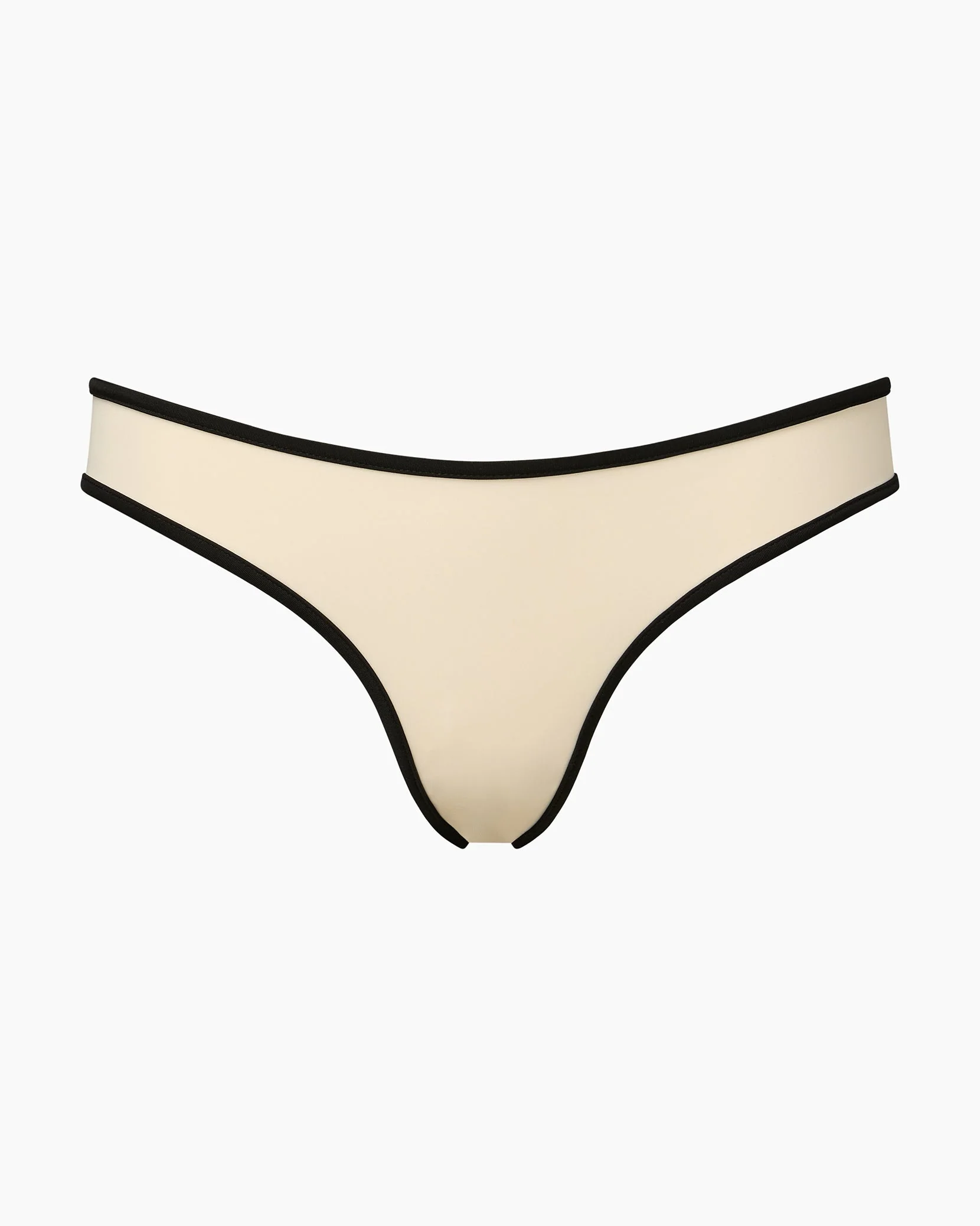 Womens | Milly Bikini Bottom | Egret/Black - Image 2