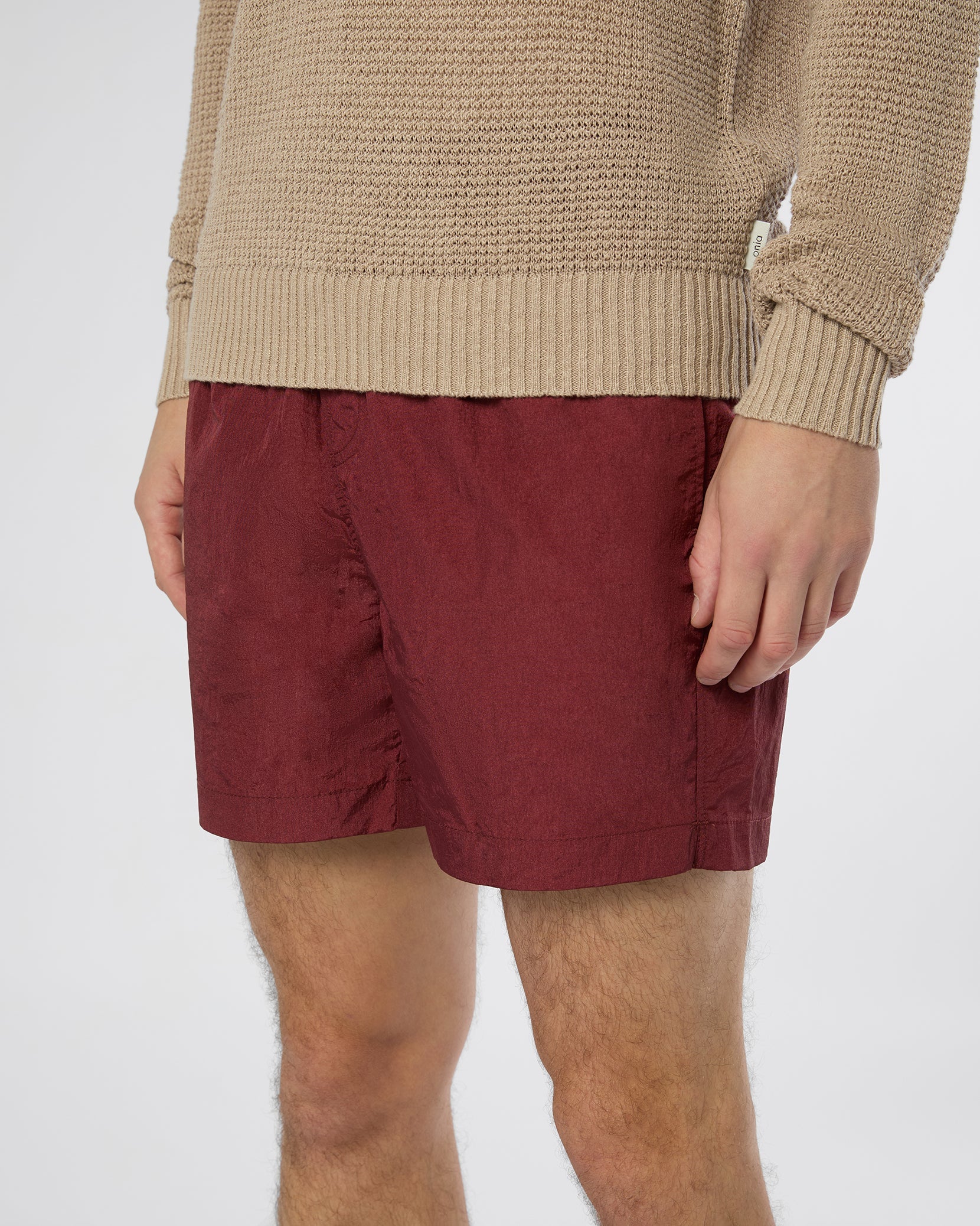 Mens | Nylon Crinkle 5" Swim Trunk | Brick - Image 4