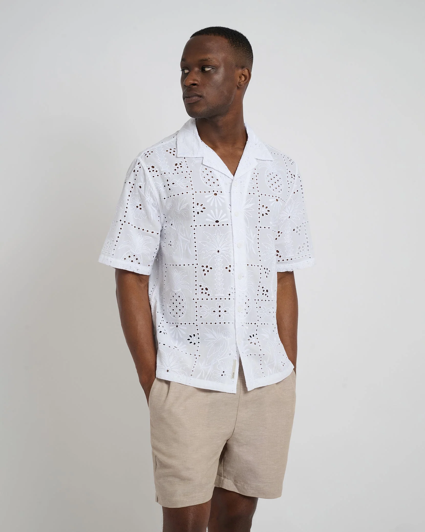 Mens | Oversized Vacation Shirt | White - Image 3