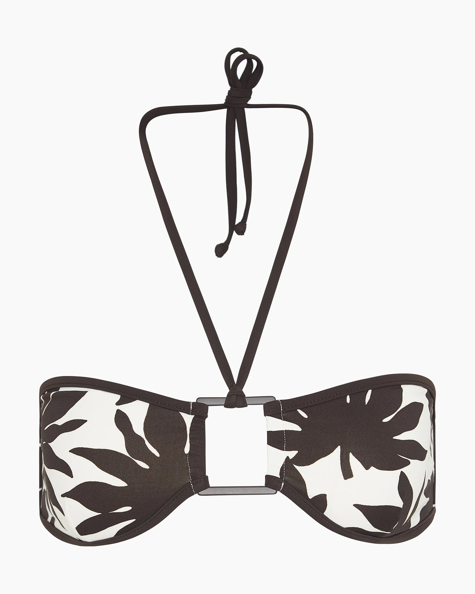 Womens | Palermo Bikini Top | Egret/Espresso - Image 3