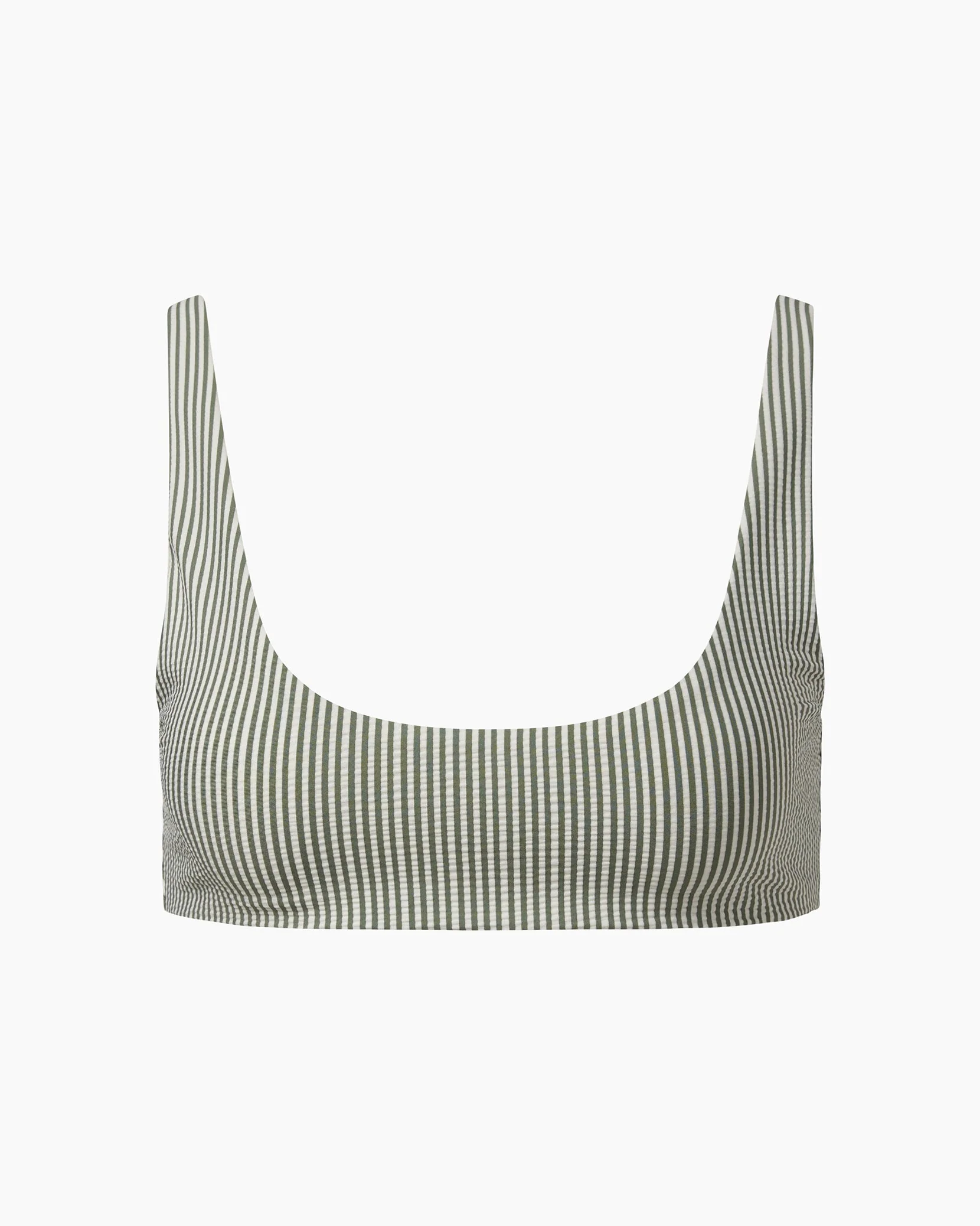 Womens | Scoop Bikini Top | Sea Spray/White - Image 2