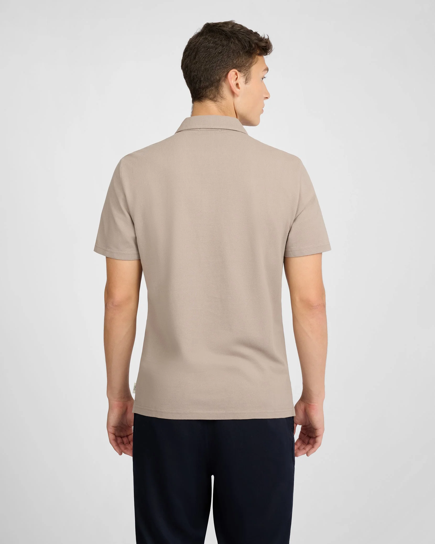 Mens | Short Sleeve Pique Polo | Cashew - Image 4