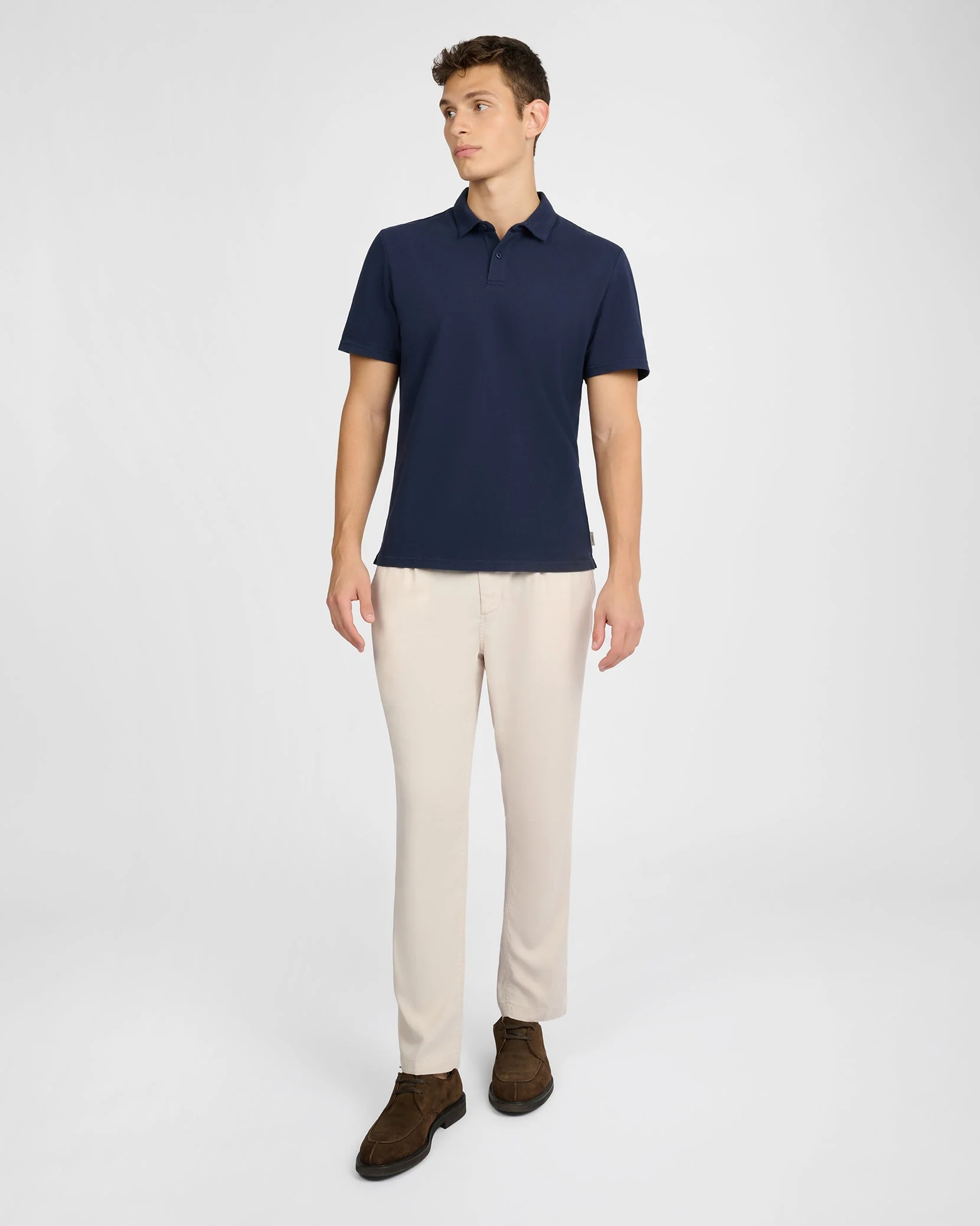 Mens | Short Sleeve Pique Polo | Midnight - Image 5