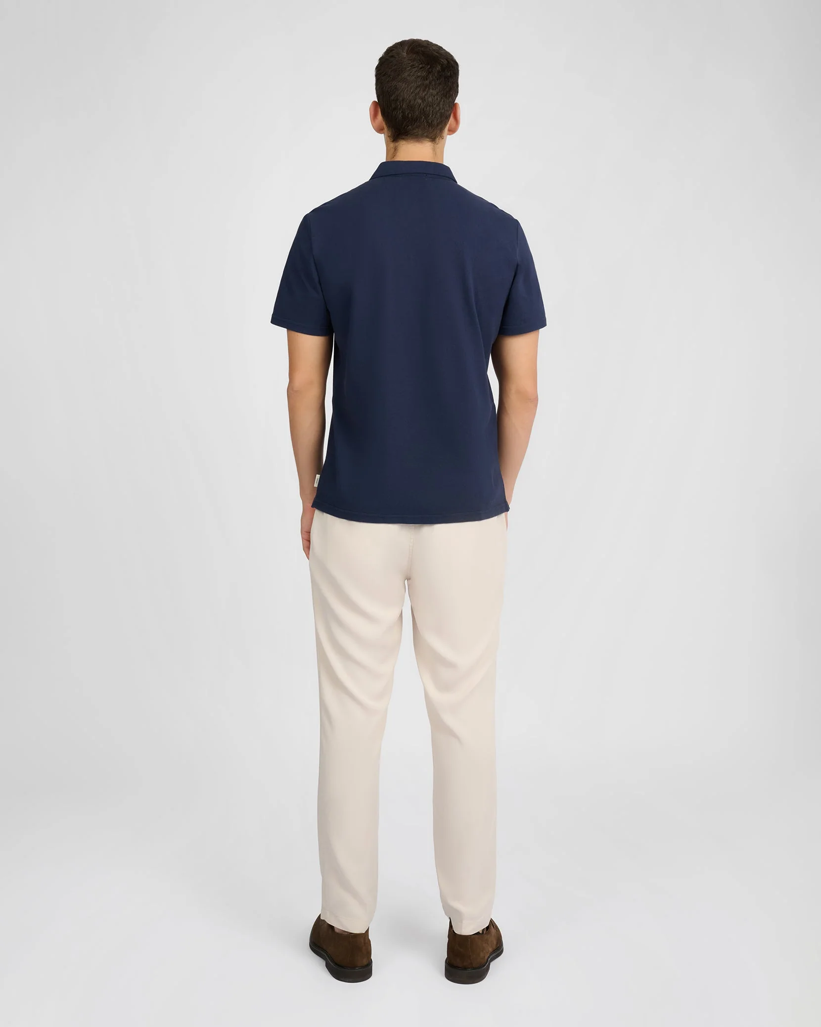 Mens | Short Sleeve Pique Polo | Midnight - Image 6
