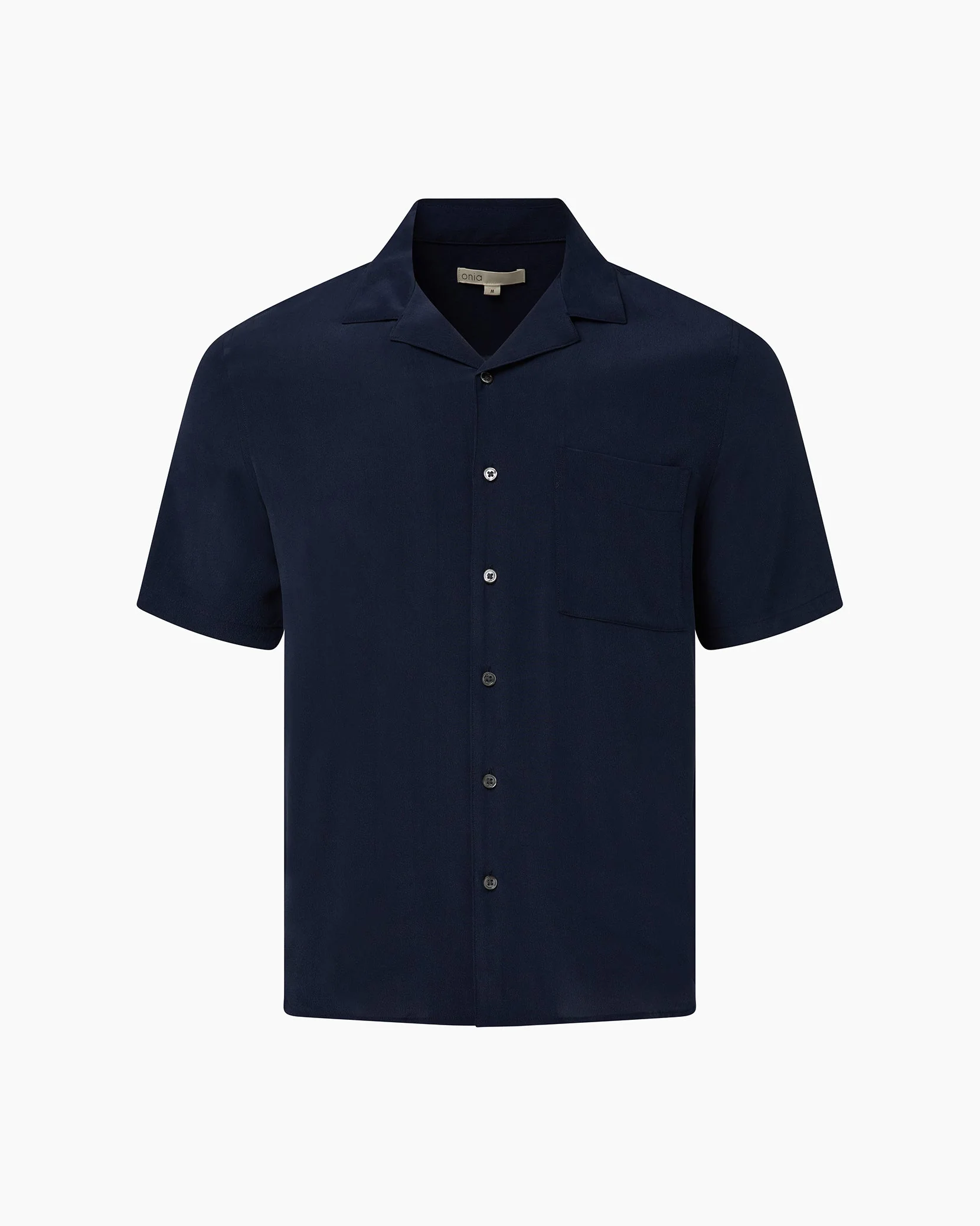 Mens | Silk Vacation Shirt | Deep Navy - Image 2