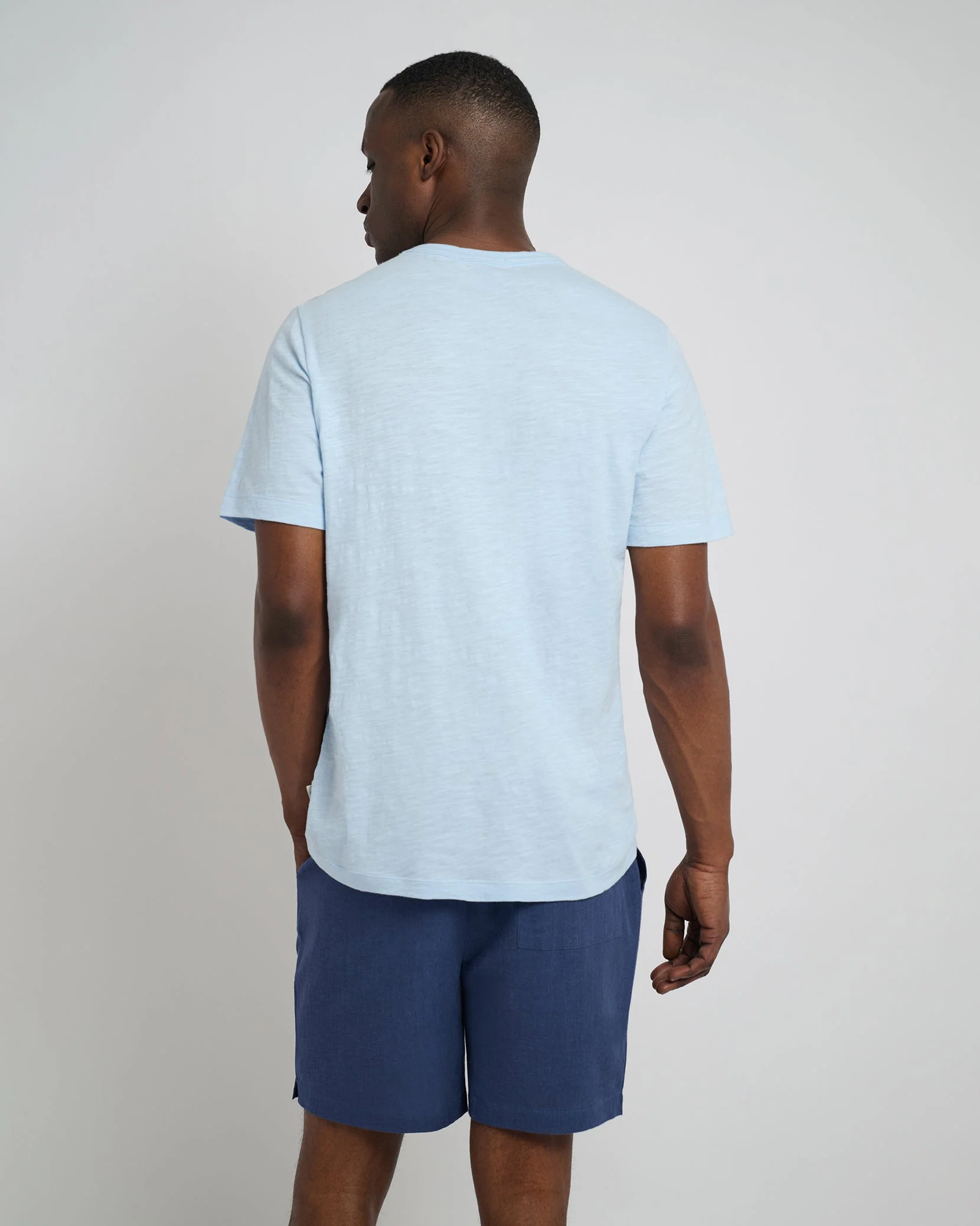 Mens | Slub Tee | Ballad Blue - Image 4