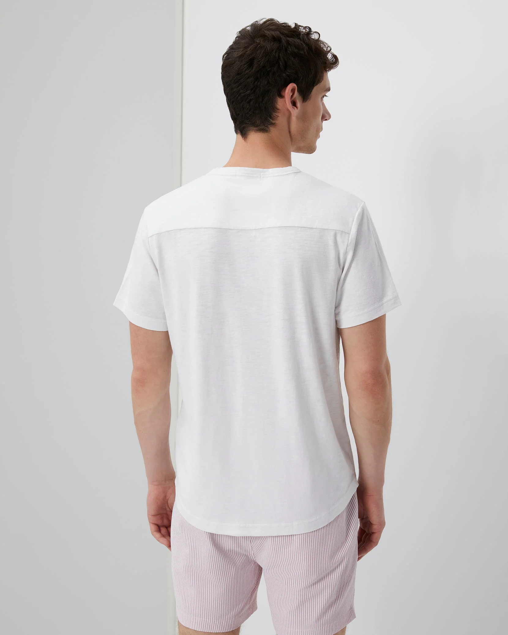 Mens | Slub Tee | White - Image 5