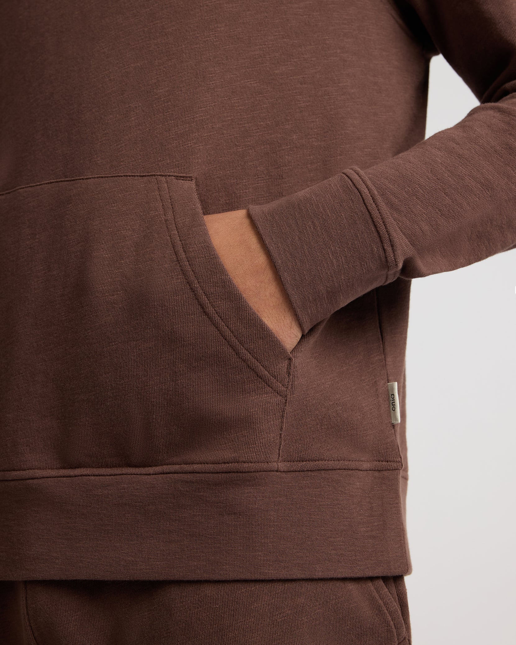 Mens | Slub Terry Hoodie | Java - Image 4