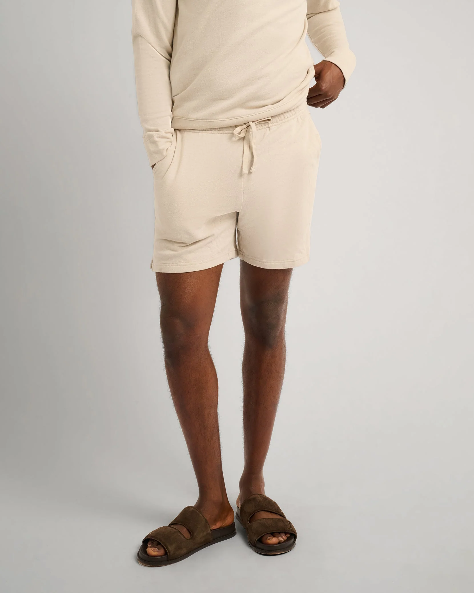 Mens | Slub Terry 6" Short | Stone - Image 2