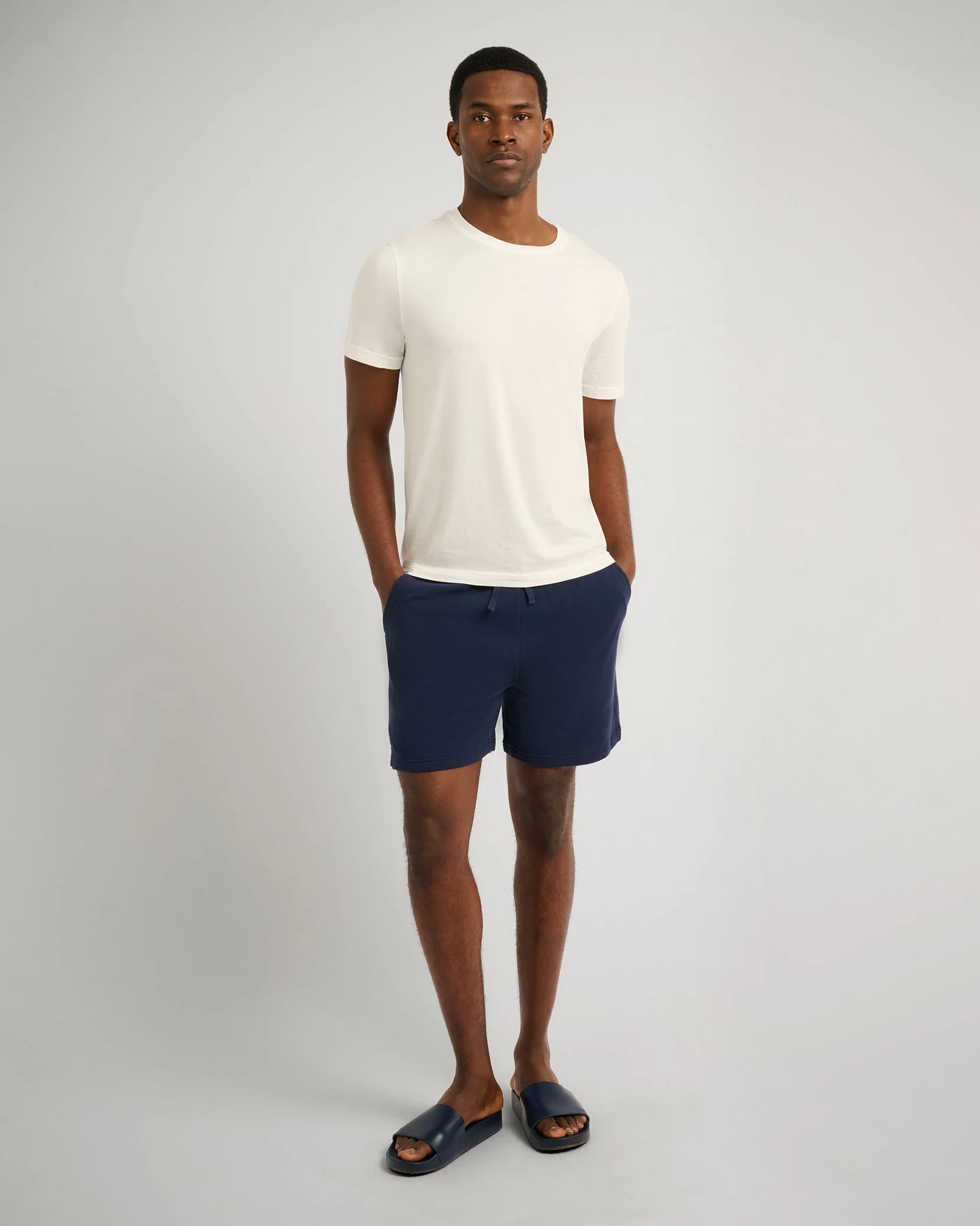 Mens | Slub Terry 6" Short | Deep Navy - Image 4