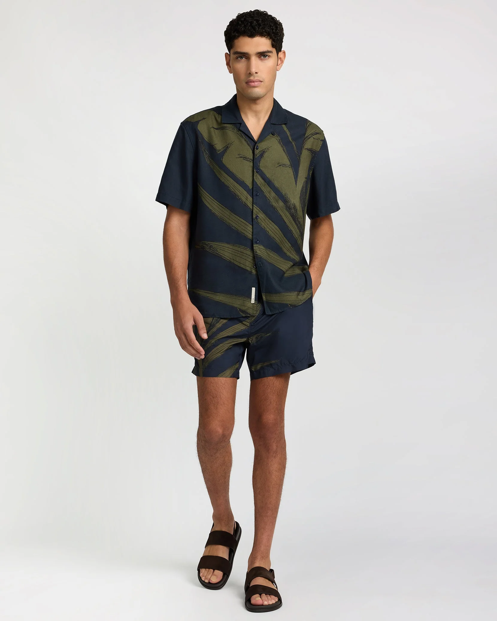 Mens | Tencel Vacation Shirt | Deep Navy - Image 6