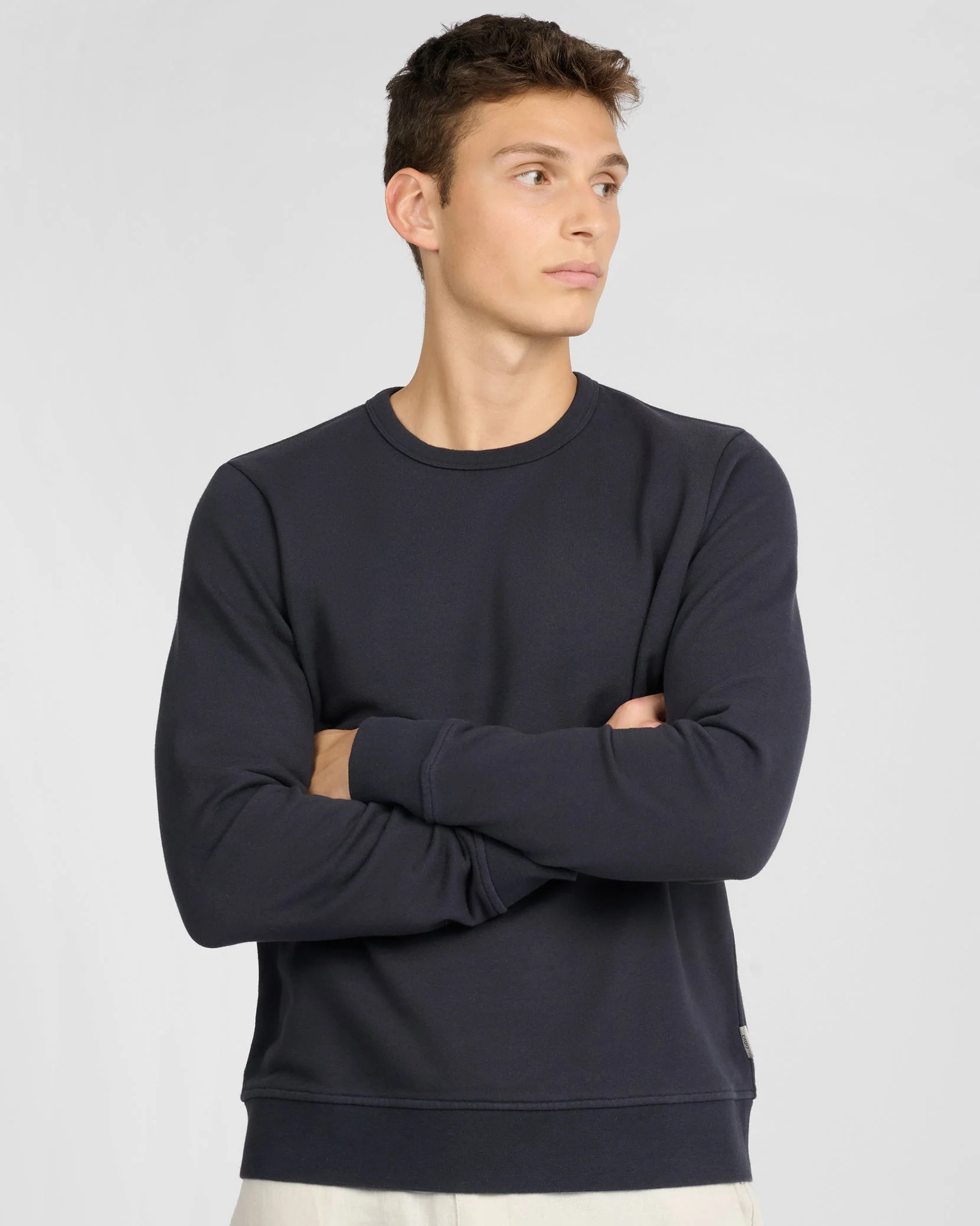 Mens | Terry Crewneck Sweater | Midnight - Image 3