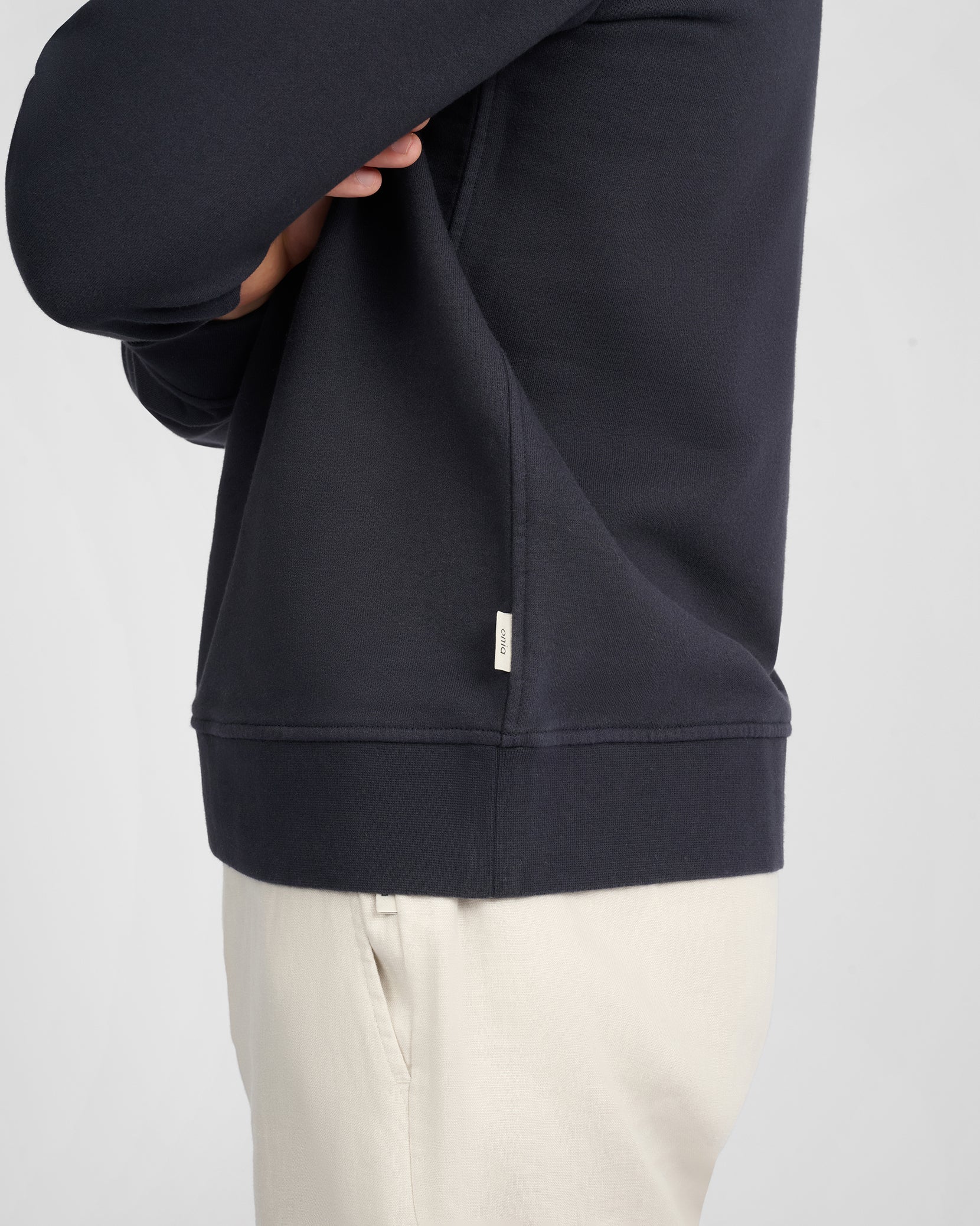 Mens | Terry Crewneck Sweater | Midnight - Image 4