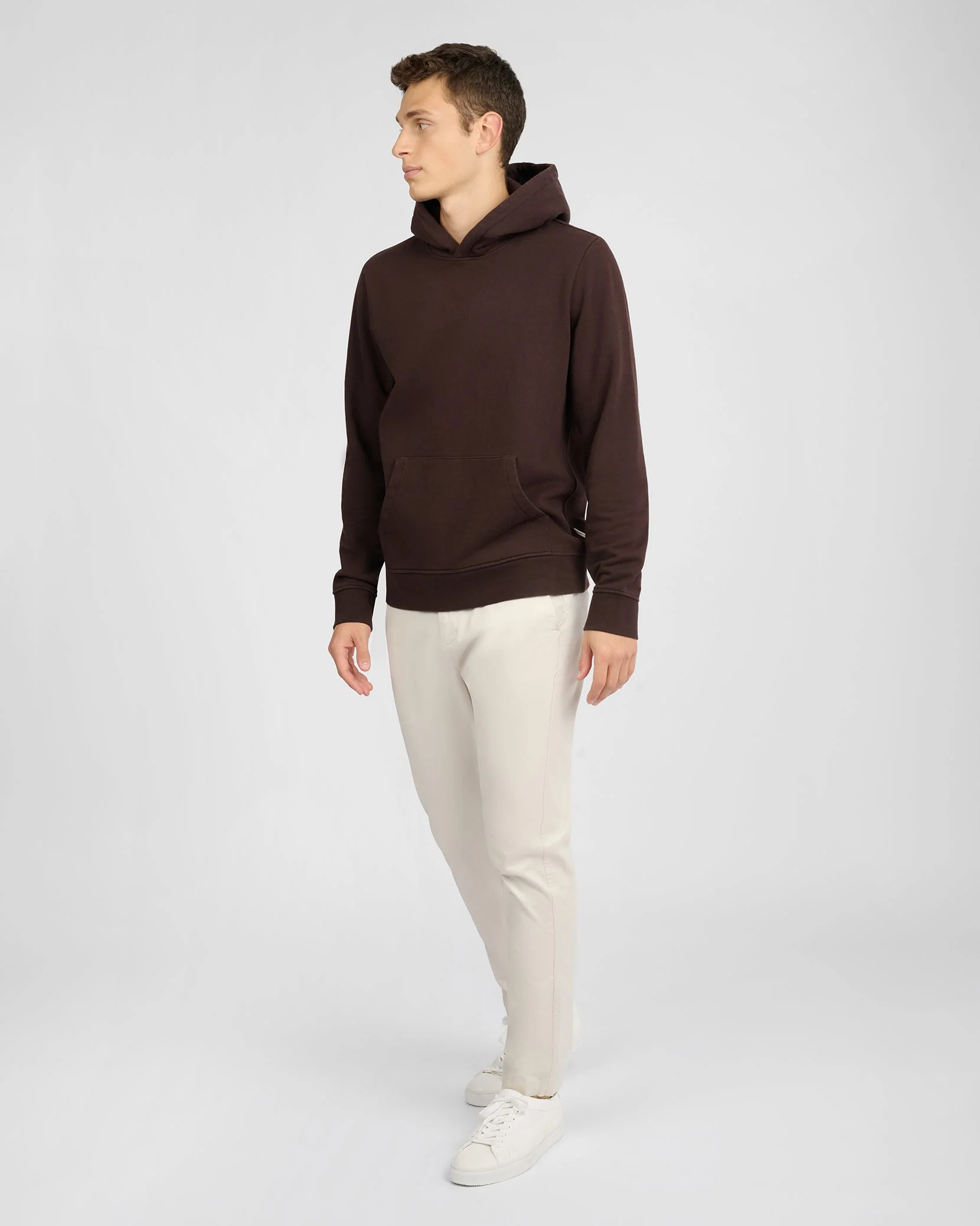 Mens | Stretch Terry Pullover Hoodie | Dark Java - Image 5