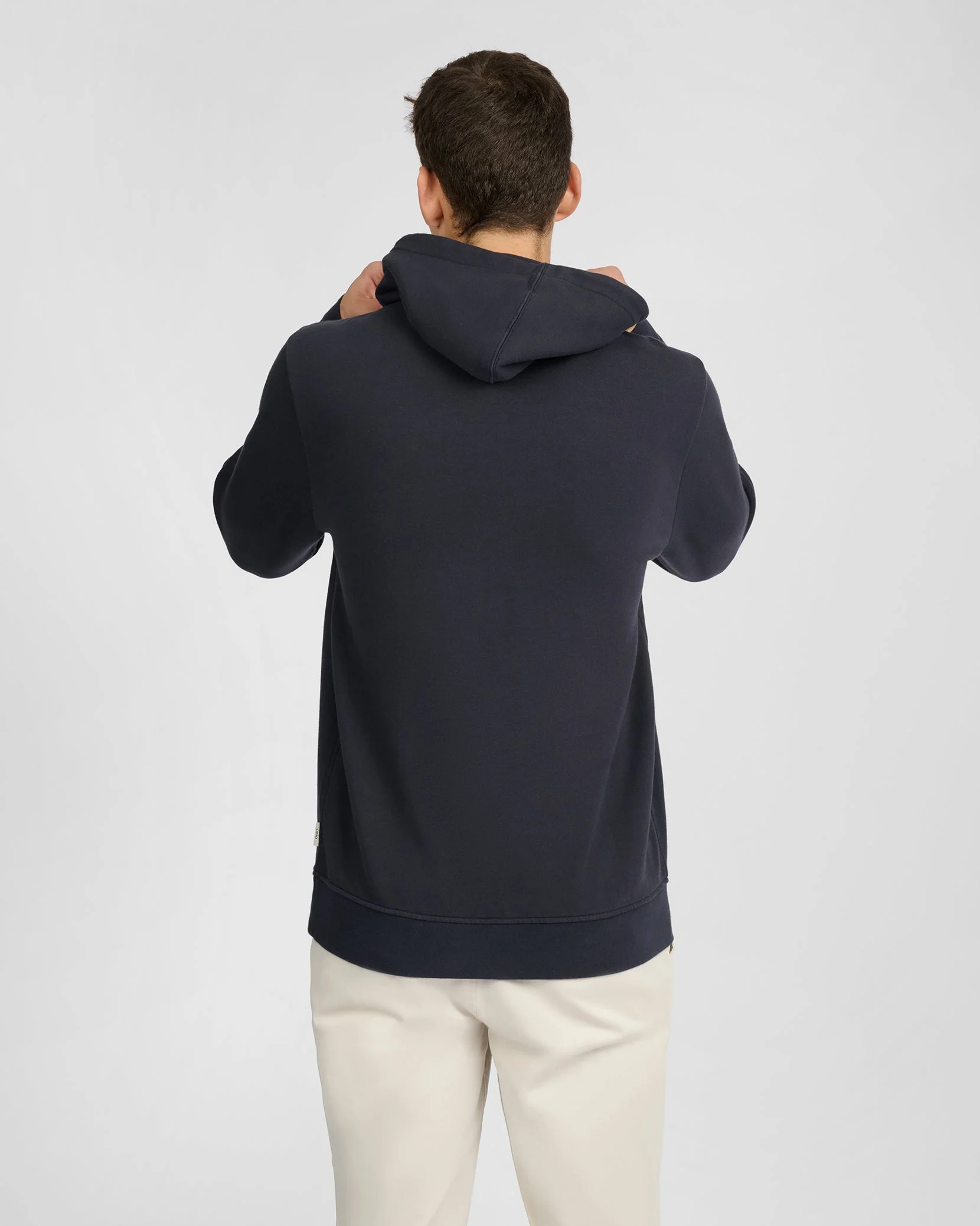 Mens | Stretch Terry Pullover Hoodie | Midnight - Image 5