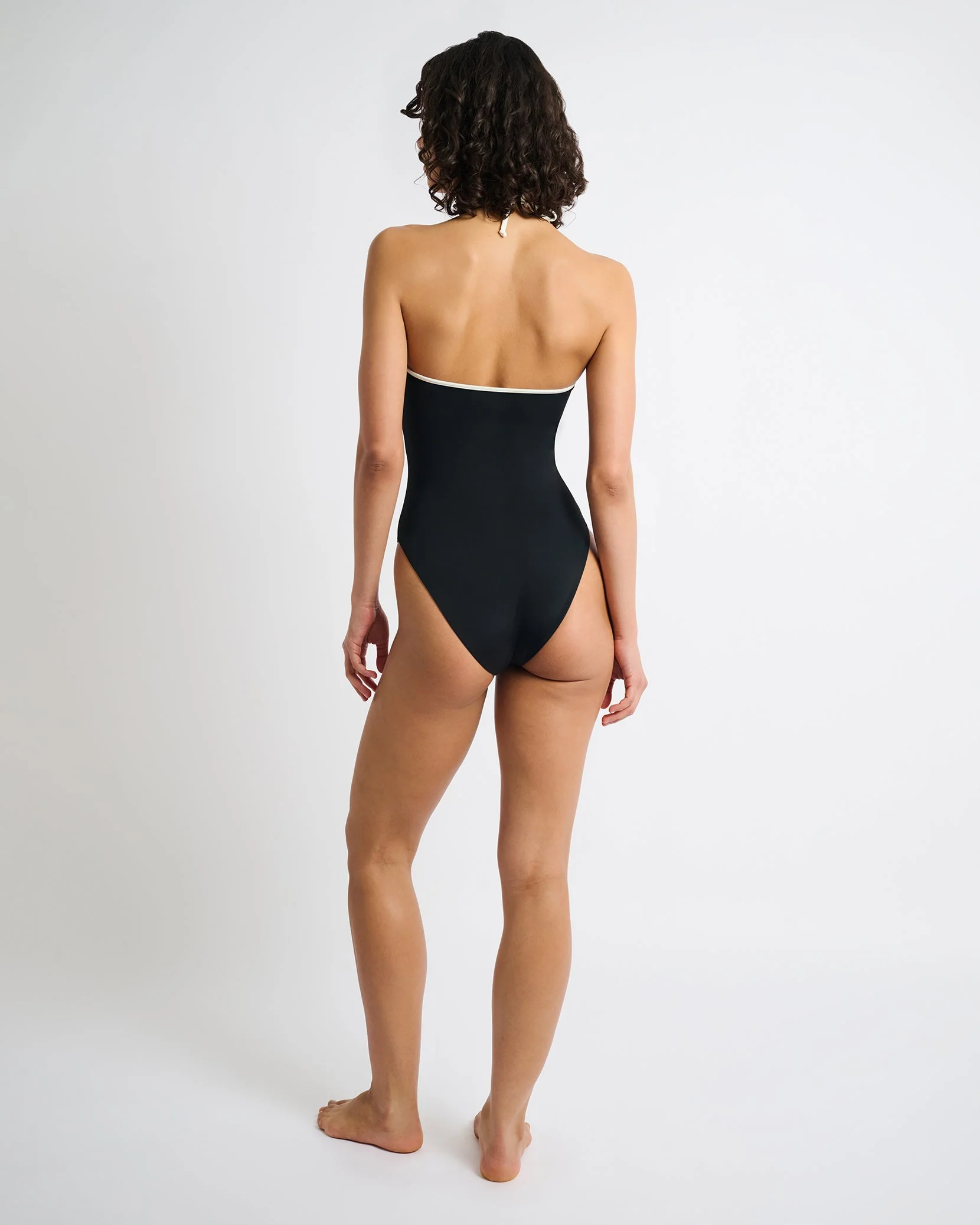 Womens | Thea One Piece | Black/Egret - Image 6