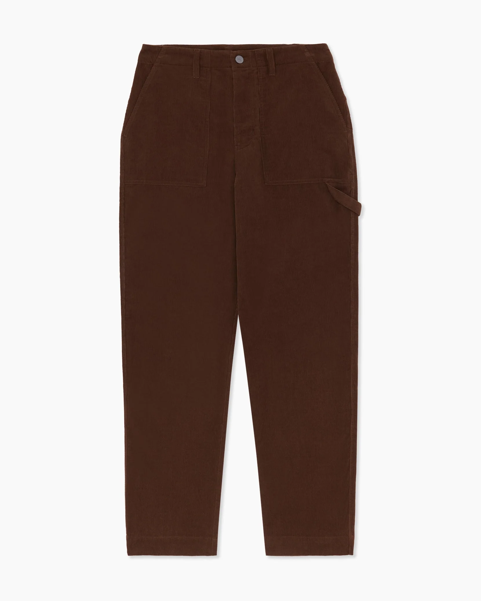 Womens | Wide Leg Corduroy Carpenter Pant | Dusty-Olive - Image 16
