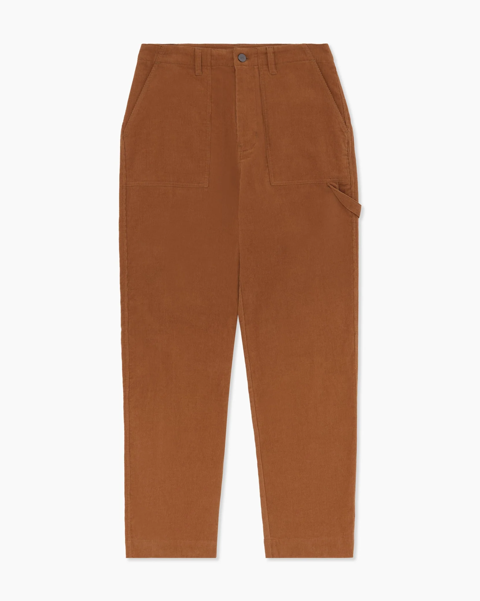 Womens | Wide Leg Corduroy Carpenter Pant | Dusty-Olive - Image 9