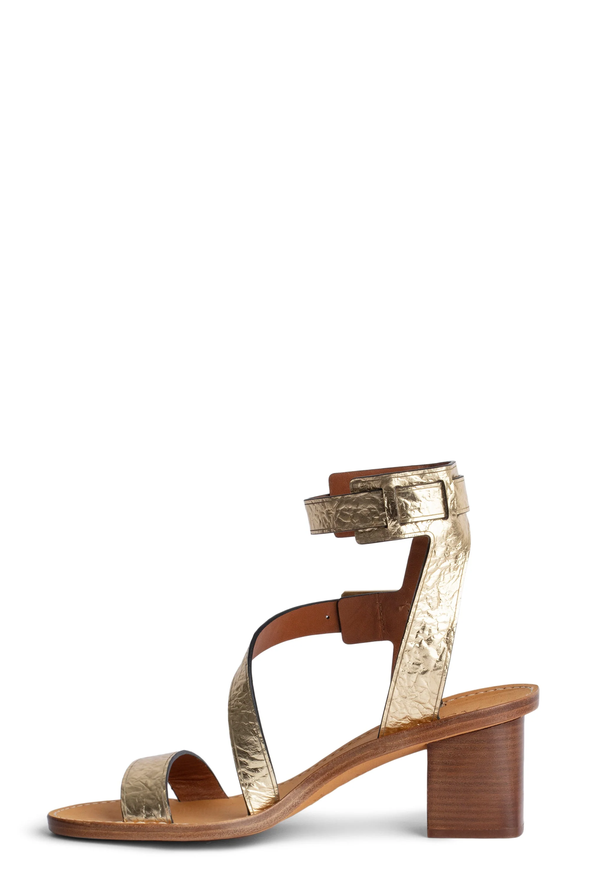 Cecilia Caprese Wrinkle Sandal | Gold - Image 2