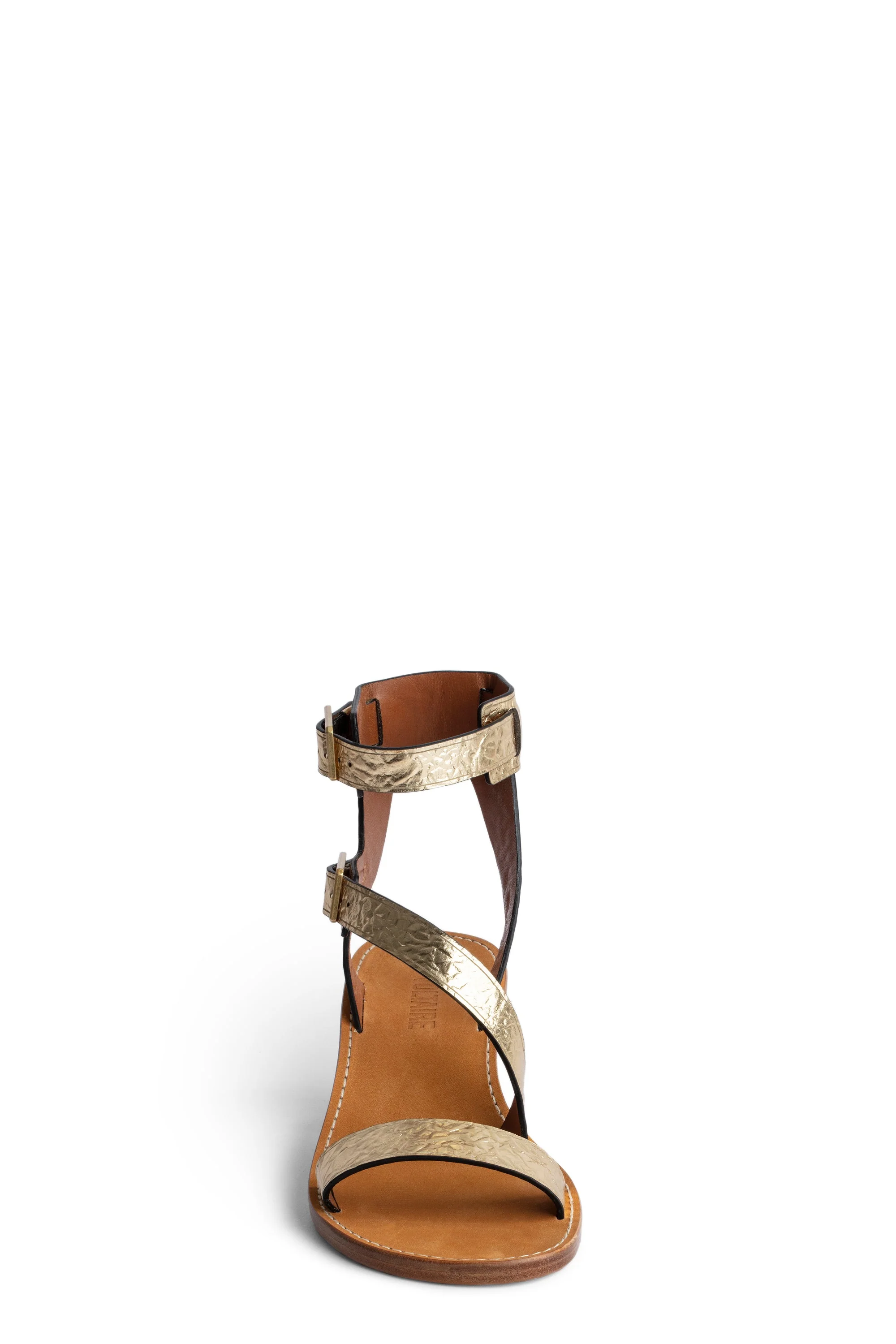 Cecilia Caprese Wrinkle Sandal | Gold - Image 3