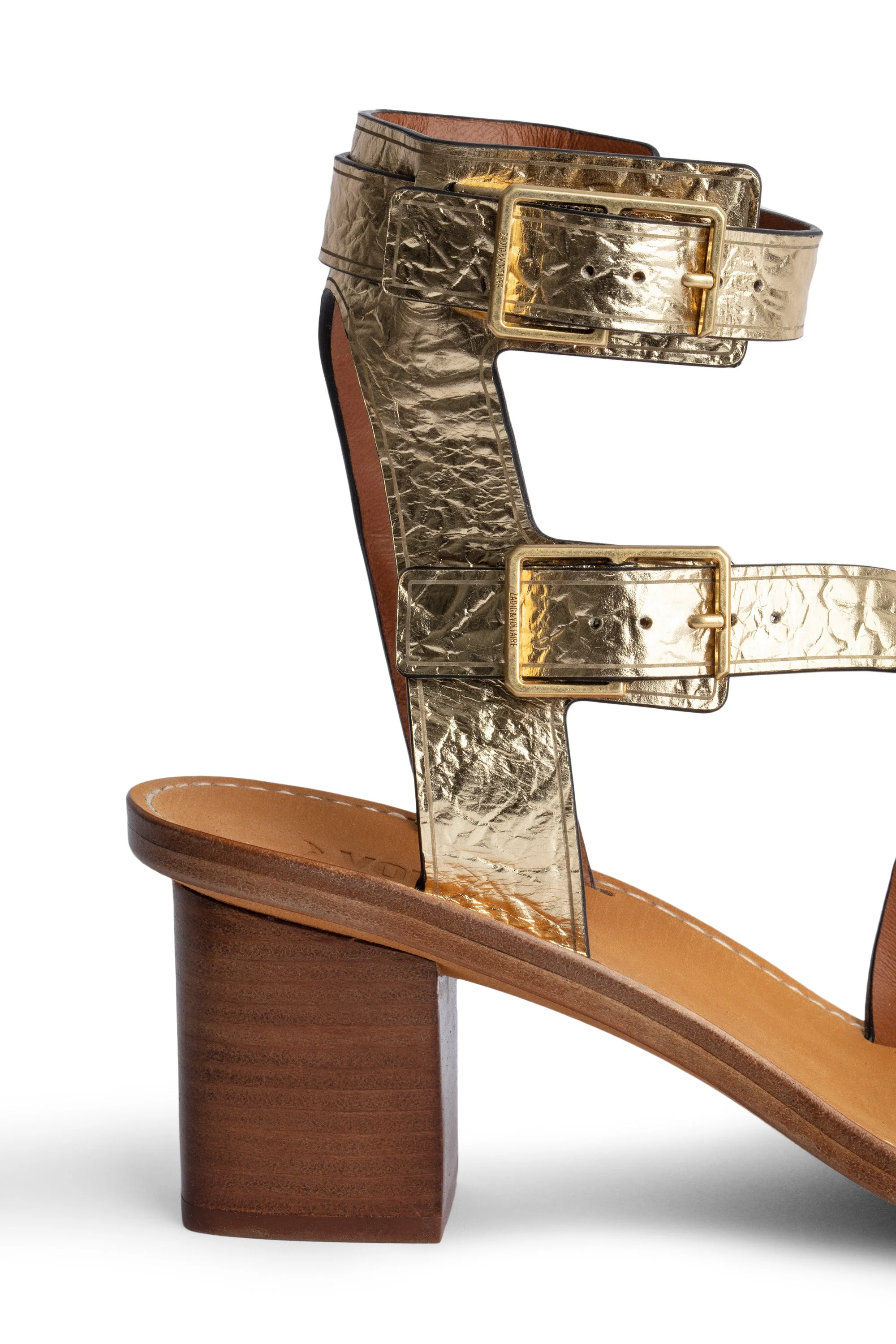 Cecilia Caprese Wrinkle Sandal | Gold - Image 5