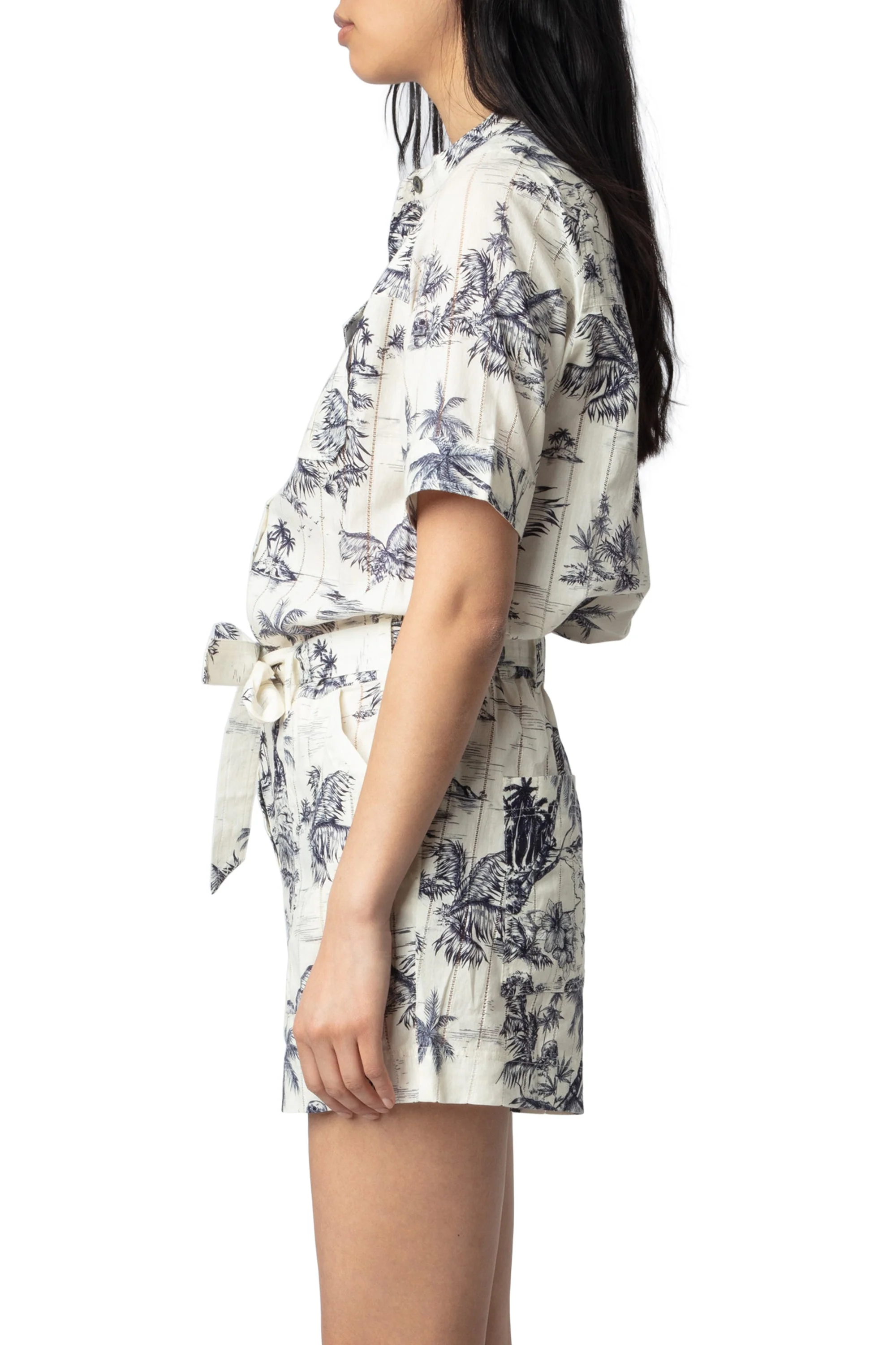 Cook Coton Tropical Island Jumpsuit | Ecru - Image 5