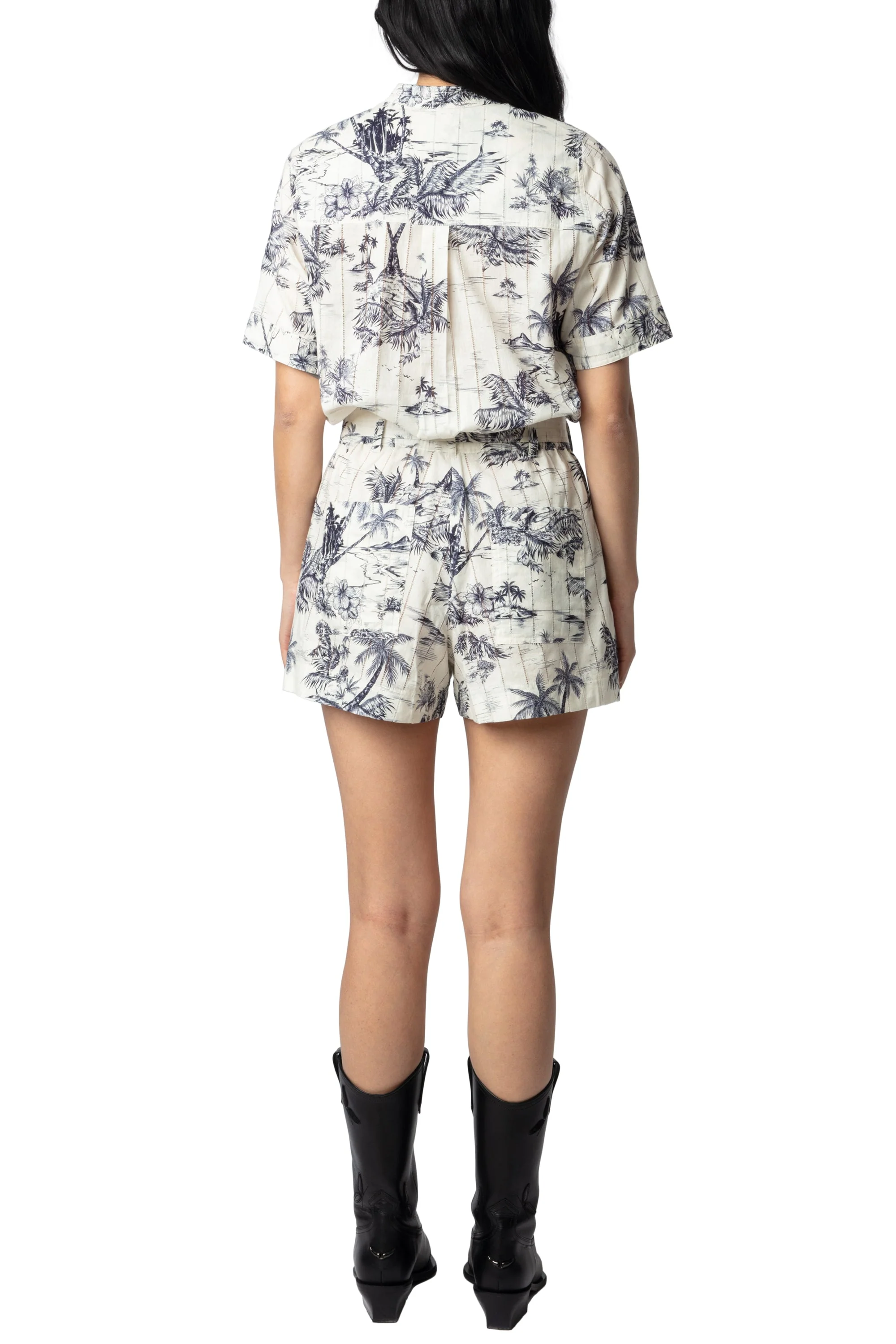 Cook Coton Tropical Island Jumpsuit | Ecru - Image 7