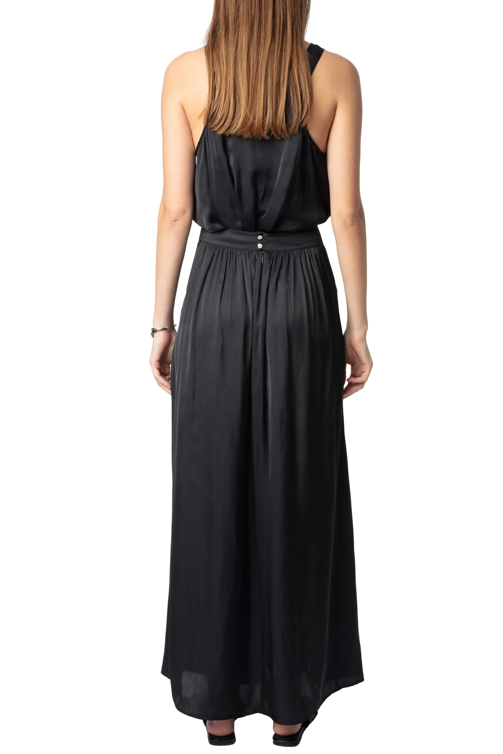 Jady Satin Bijoux Skirt | Black - Image 6