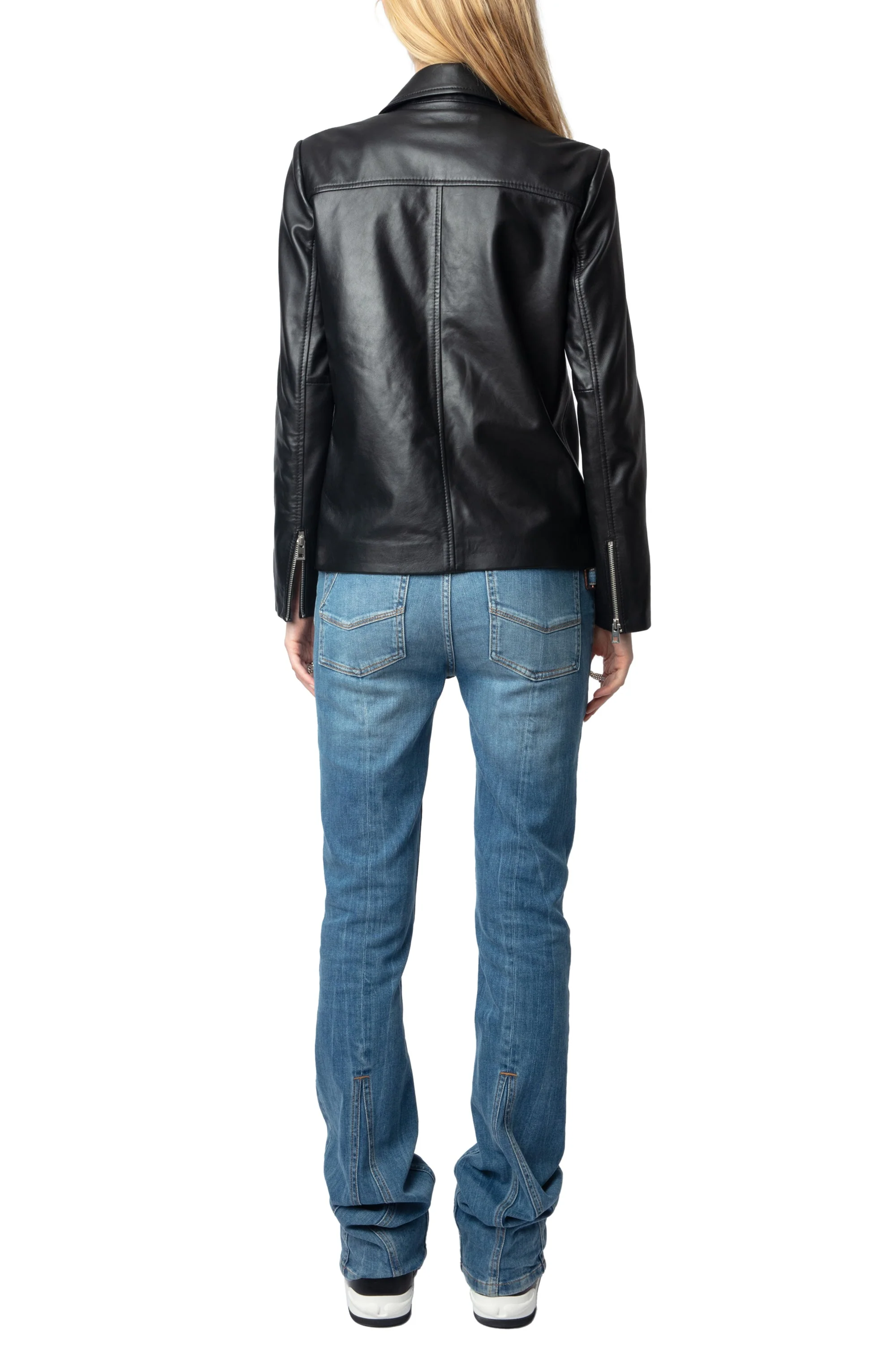 Lienna Cuir Lisse Jacket | Black - Image 4