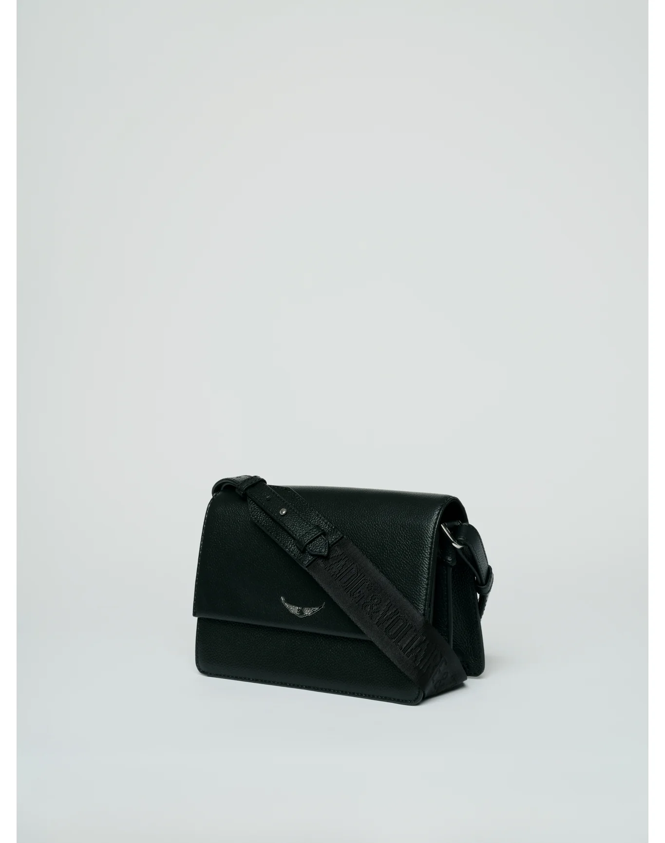 Lolita Wings Grained Leather Bag | Black - Image 2