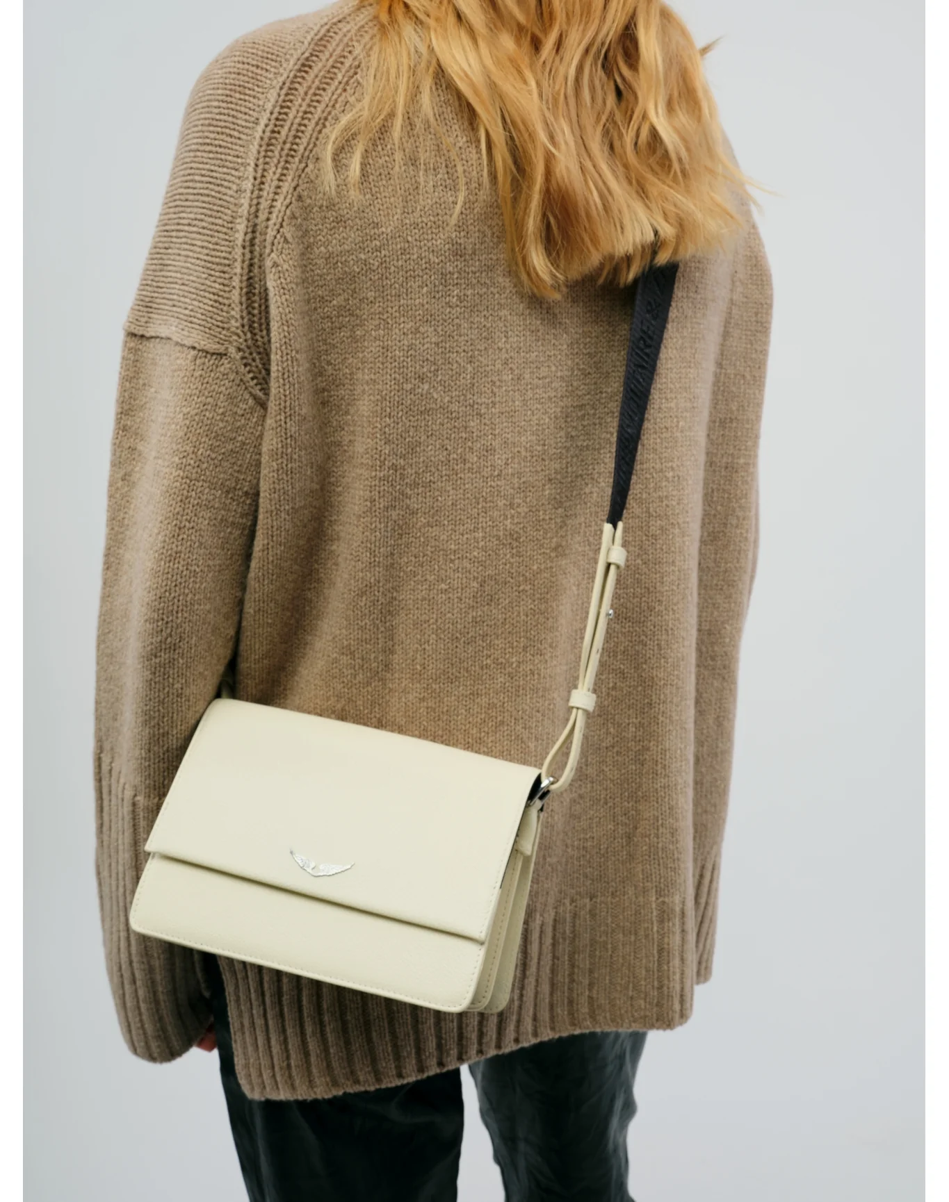 Lolita Wings Grained Leather Bag | Flash - Image 4