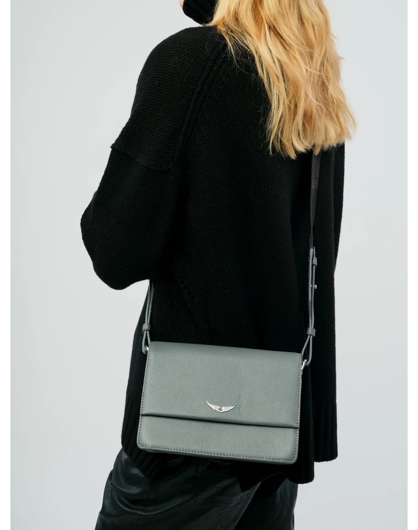 Lolita Wings Grained Leather Bag | Road - Image 4