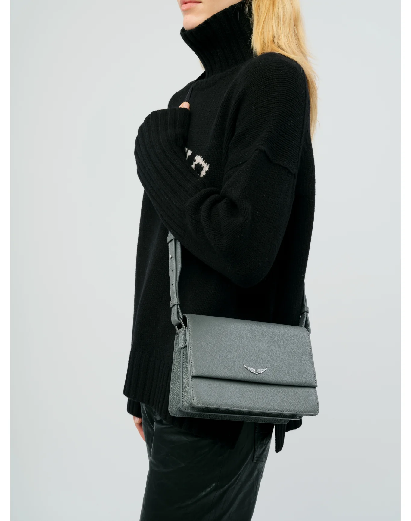 Lolita Wings Grained Leather Bag | Road - Image 5