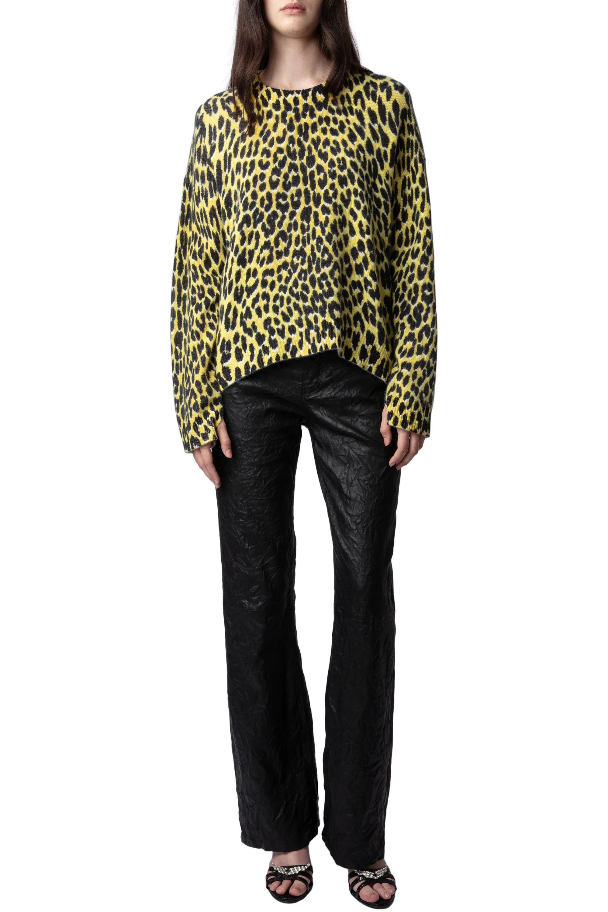 Markus WS Leo Print Sweater | Daffodil - Image 2
