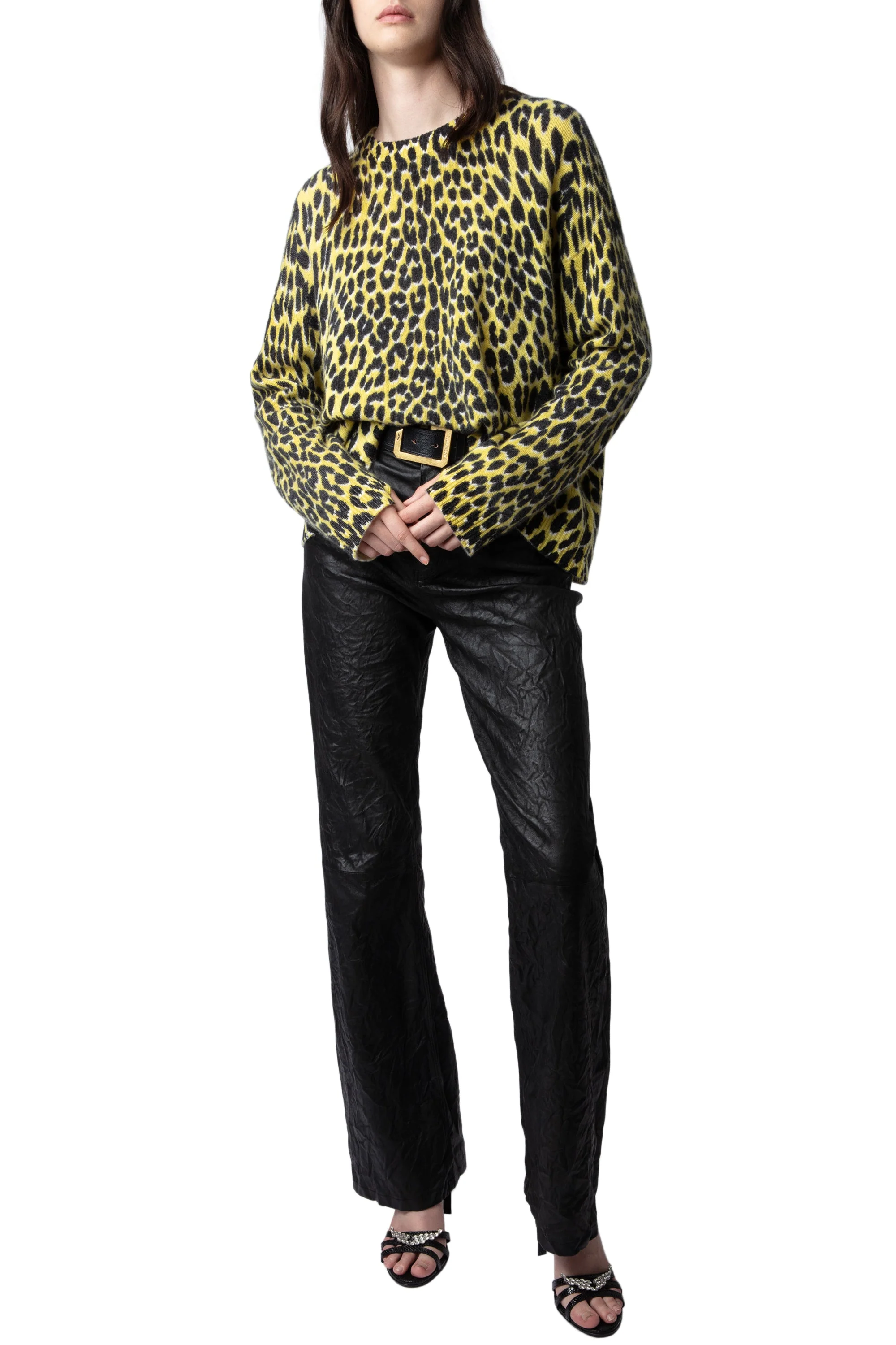 Markus WS Leo Print Sweater | Daffodil - Image 3