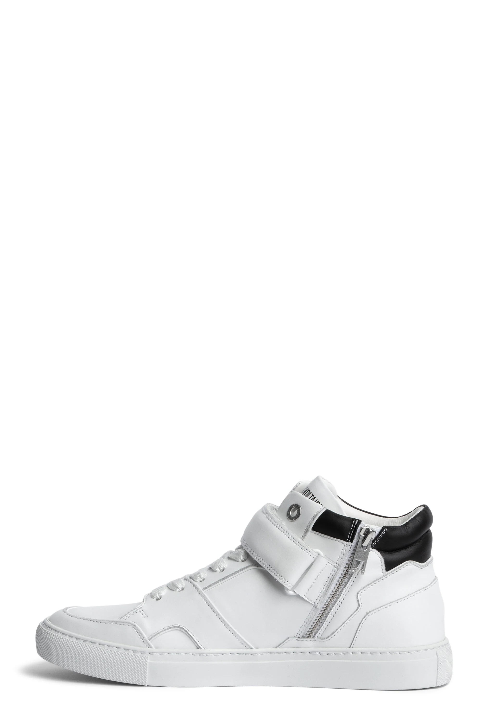 Mid Flash Smooth Calfskin Sneakers | White - Image 2